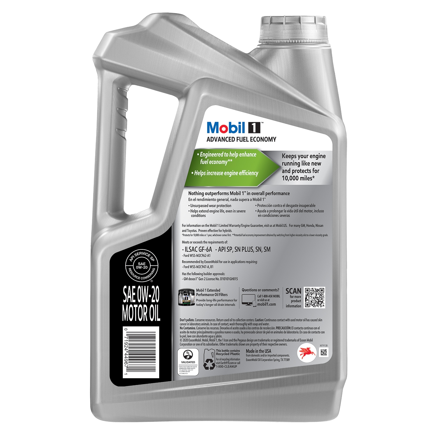 Aceite para motor Mobil 1 0W20 5 qt