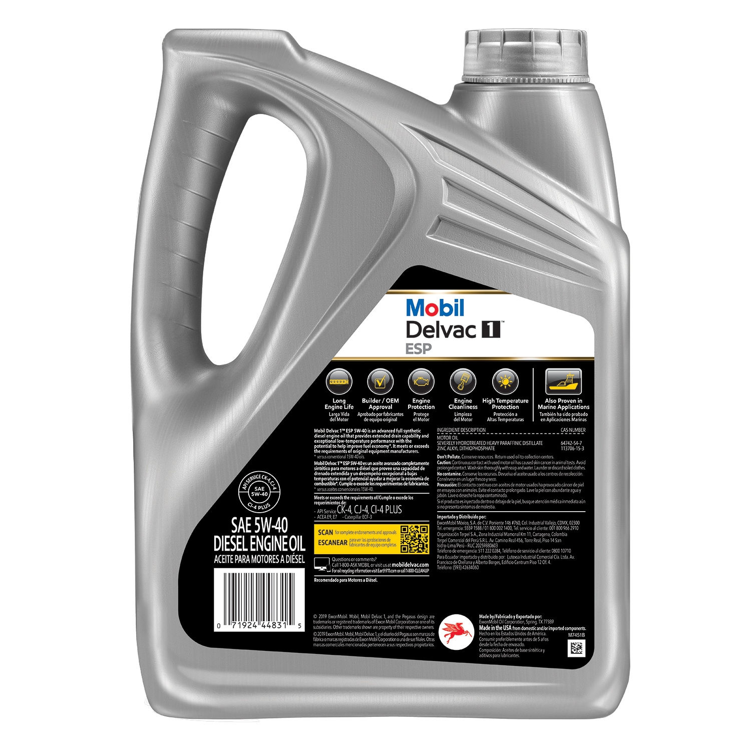 Mobil Del 1 Avanzado Sintético Completo 5W40 Galón