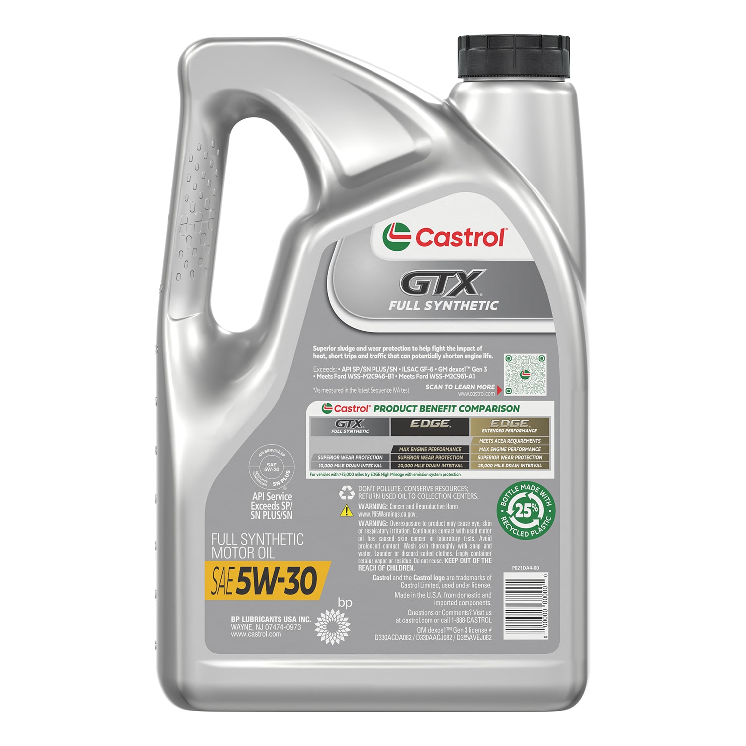 Aceite de Motor Sintético CASTROL Gtx 5w-30, 5 litros