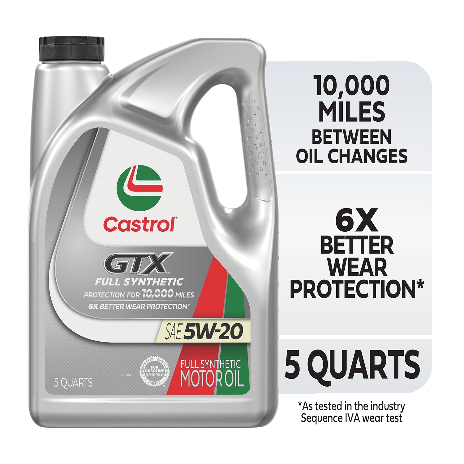 Aceite de Motor CASTROL Gtx Full Synthetic 5w-20, 5 cuartos