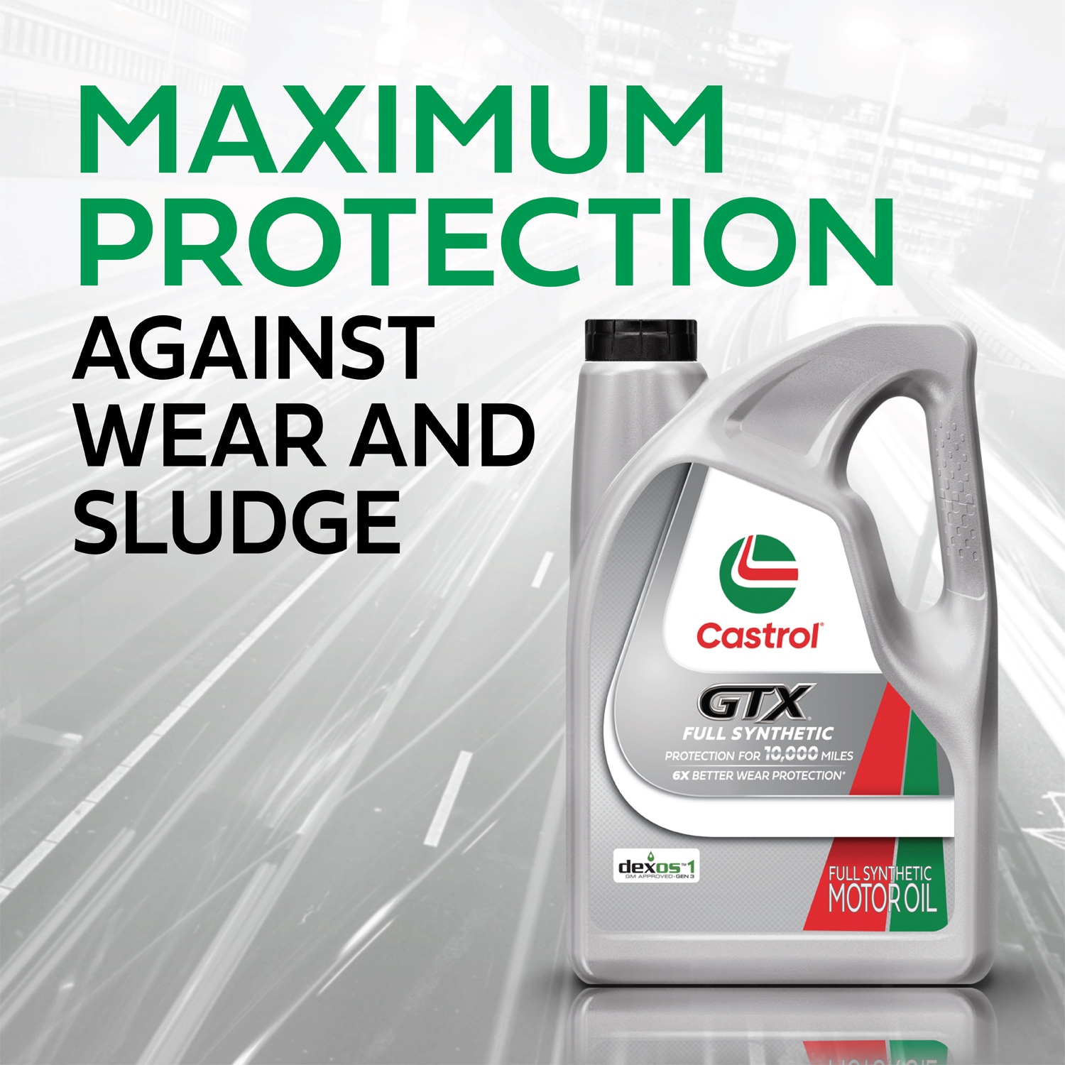 Aceite de Motor CASTROL Gtx Full Synthetic 5w-20, 5 cuartos