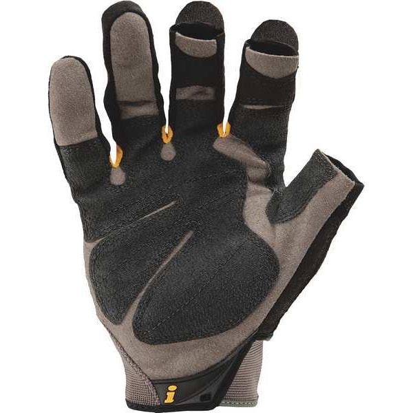 Guantes de Mecánico Ironclad Performance Wear, L, Negro, Nylon Elástico con Costillas - FUG2-04-L