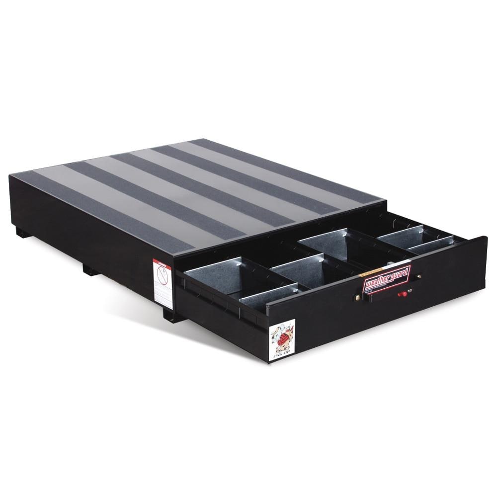 Unidad de cajones de acero WEATHER GUARD de 48x39-3/4x12-1/2 pulgadas, capacidad de carga de 750 lbs, modelo Pack Rat 338-5, compatible con todas las marcas, acabado negro Familia 338-5.