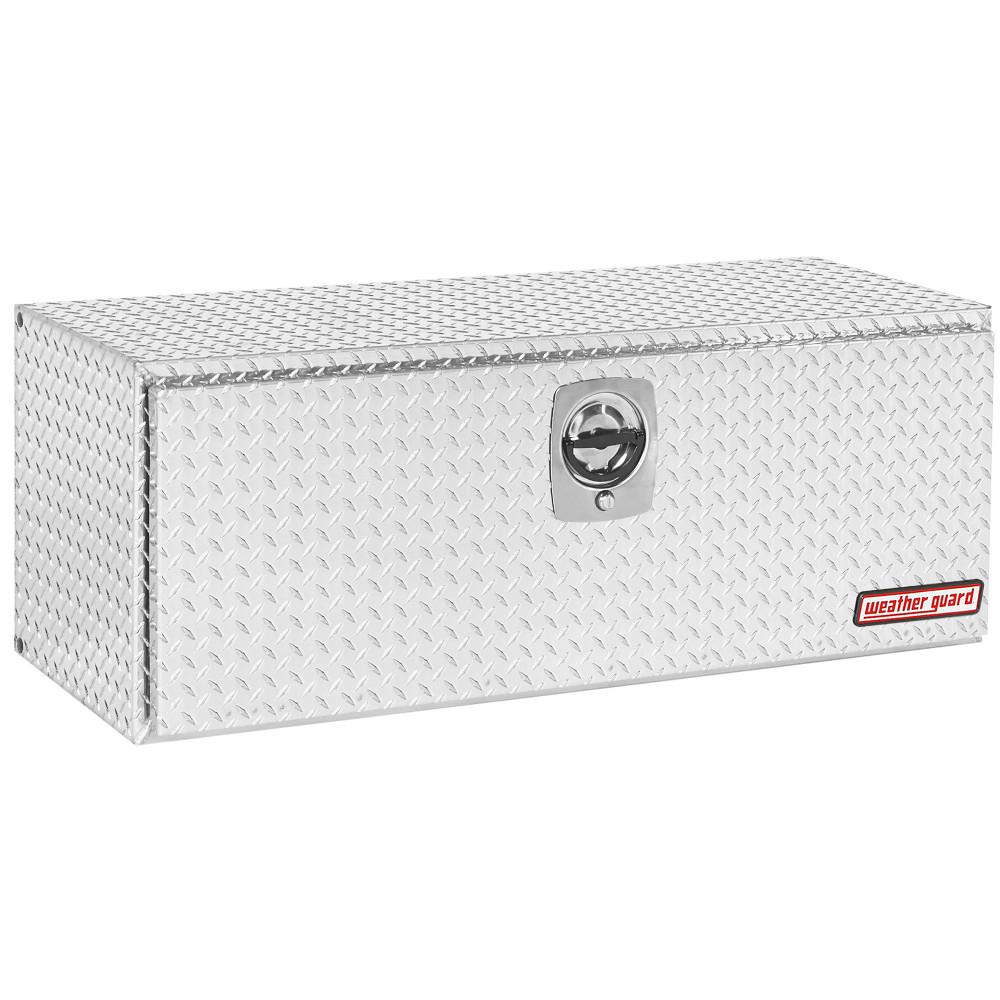 Caja de herramientas para camión debajo del chasis de aluminio plateado de 48.125 pulgadas x 18 pulgadas x 18 pulgadas Weather Guard 648-0-02