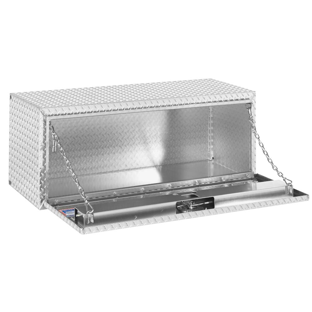 Caja de herramientas para camión debajo del chasis de aluminio plateado de 48.125 pulgadas x 18 pulgadas x 18 pulgadas Weather Guard 648-0-02