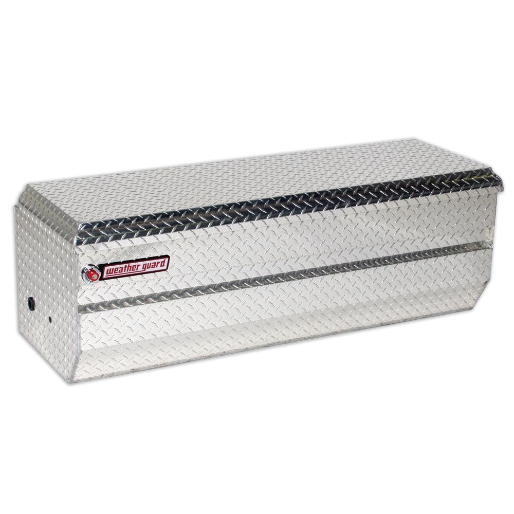Caja de herramientas para camión de aluminio plateado de 55 pulgadas x 20 pulgadas x 19.25 pulgadas de Weather Guard