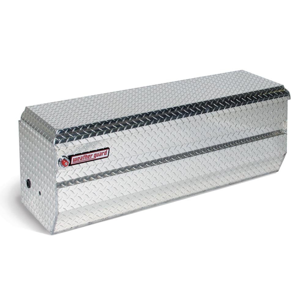 Caja de herramientas para camioneta WEATHER GUARD de aluminio plateado de 47 pulgadas x 20.25 pulgadas x 19.25 pulgadas - Modelo 674-0-01