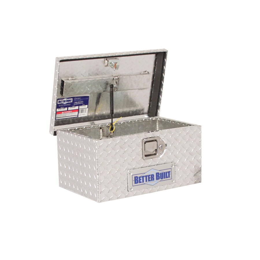 Caja de herramientas para camión de aluminio plateado Better Built de 20 pulgadas x 12 pulgadas x 9.5 pulgadas