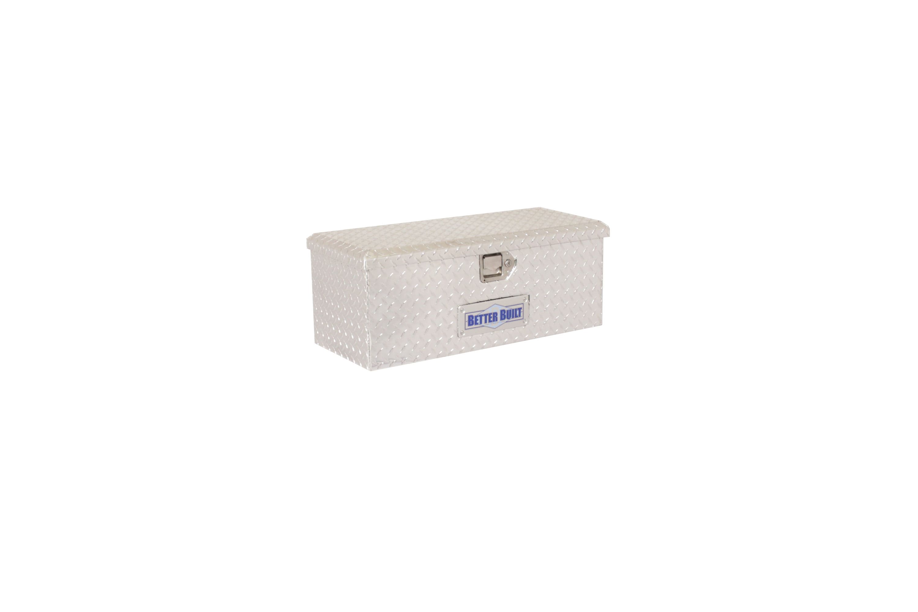 Caja de herramientas para remolque de camioneta en aluminio plateado de 30 pulgadas x 12 pulgadas x 11 pulgadas de mejor calidad