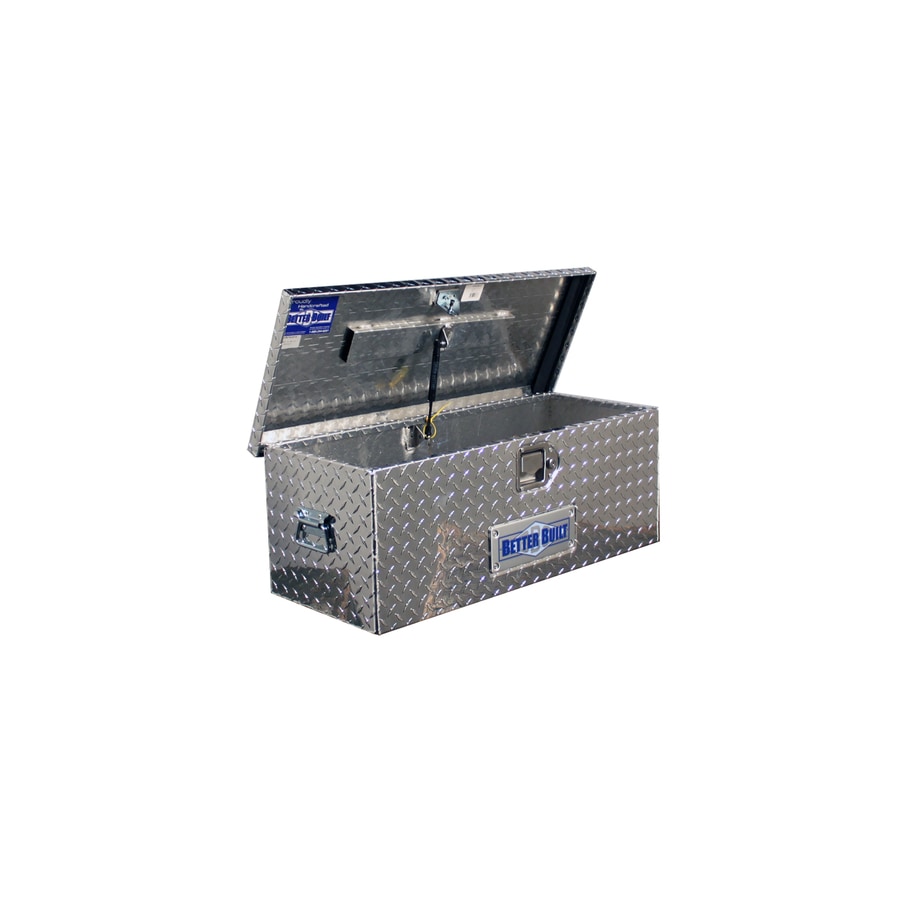 Caja de herramientas para remolque de camioneta en aluminio plateado de 30 pulgadas x 12 pulgadas x 11 pulgadas de mejor calidad