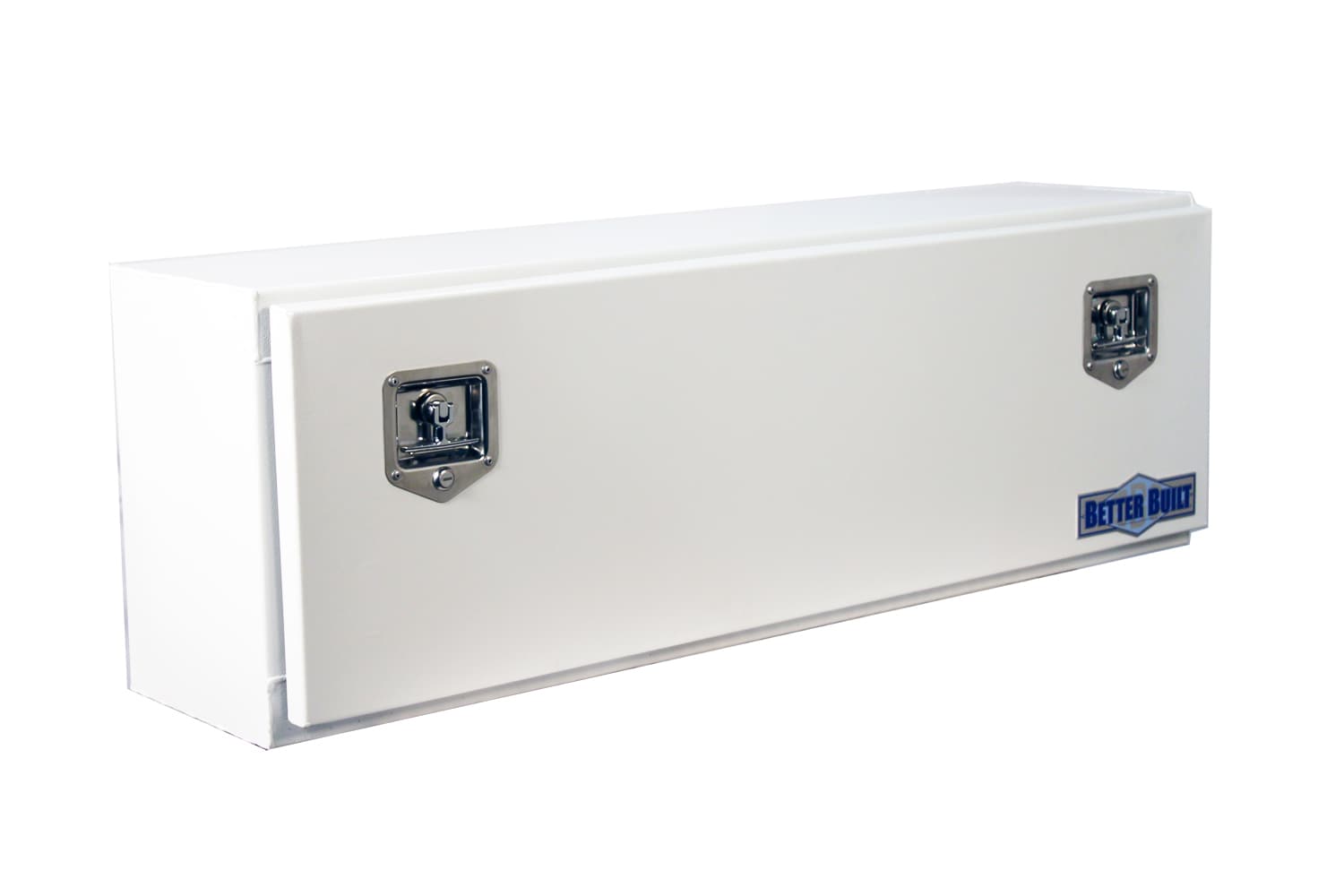 Caja de herramientas para camioneta montada en la parte superior de acero blanco de 48 pulgadas x 12 pulgadas x 16 pulgadas de Construcción Mejorada
