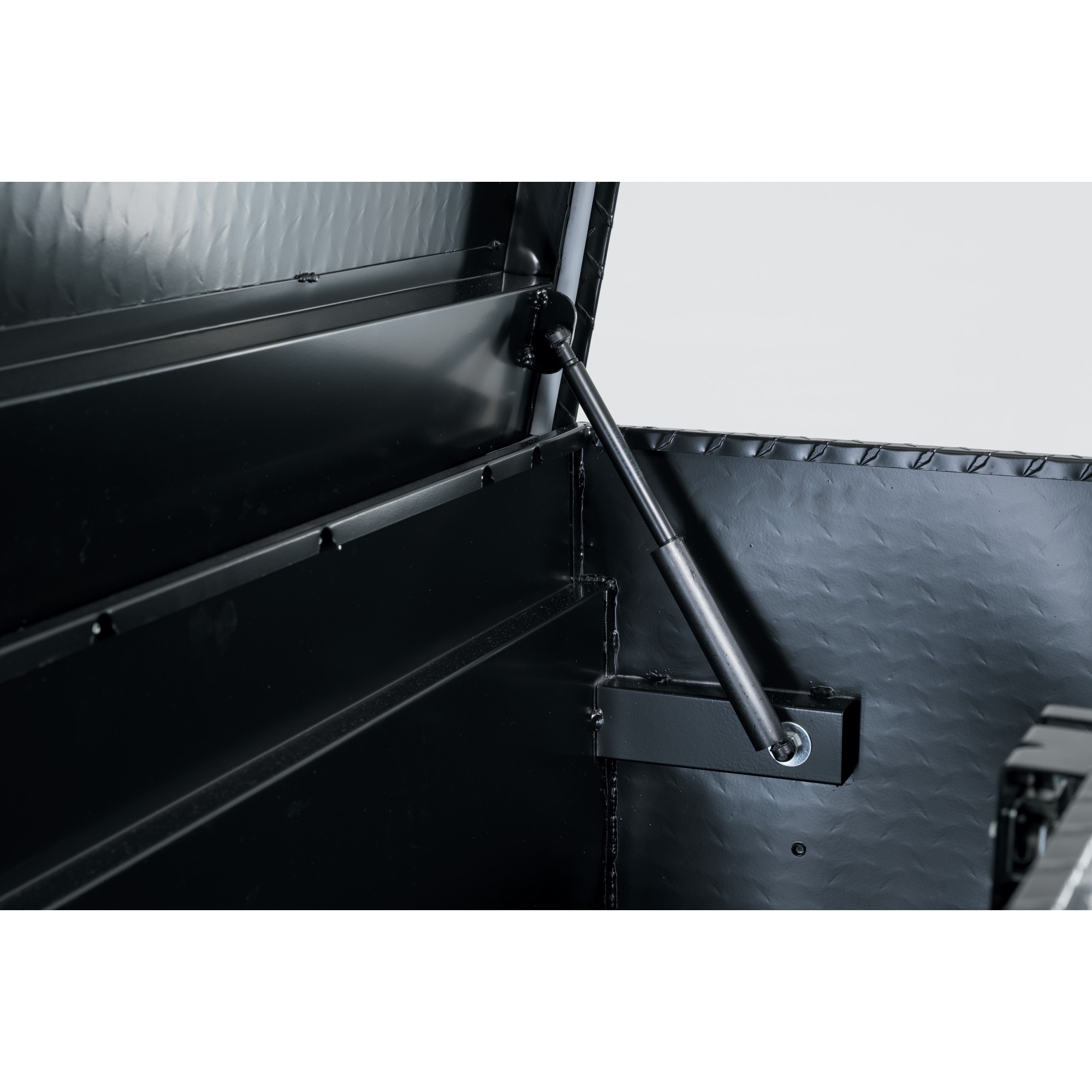 Caja de herramientas para camioneta negra mate de aluminio CRAFTSMAN 40.86 pulgadas x 19.57 pulgadas x 19.2 pulgadas