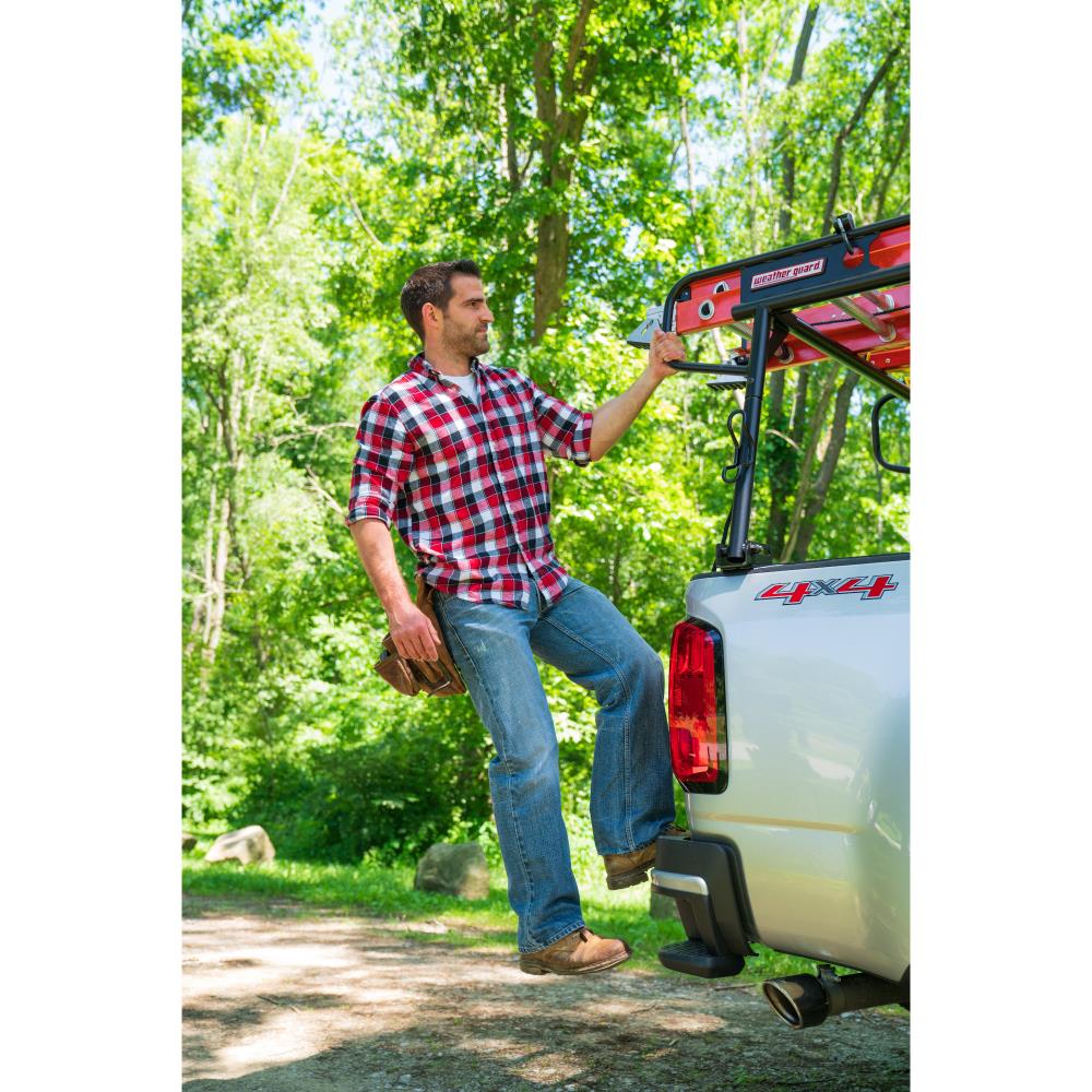 Rack de camioneta de acero WEATHER GUARD de 127.82 pulgadas para techo de plástico/acero de uso múltiple (incluye accesorios) 1345-52-02