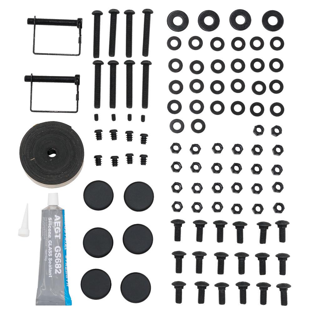 Parrilla de camión de acero Weather Guard de 79.25 pulgadas para techo de plástico/acero multiusos (Incluye Herrajes) 1275-52-02