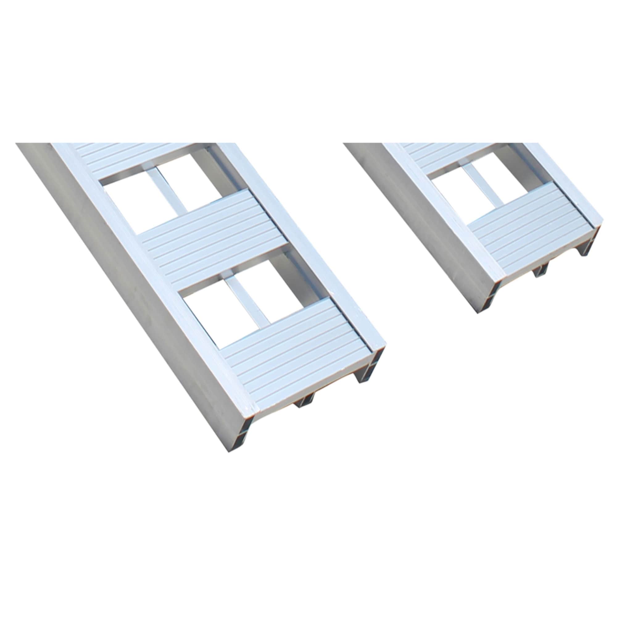 Charola de Carga para Enganche de Aluminio Erickson Ramp de 90 Pulgadas L x 12 Pulgadas An. x 6 Pulgadas Alt. Paquete de 2