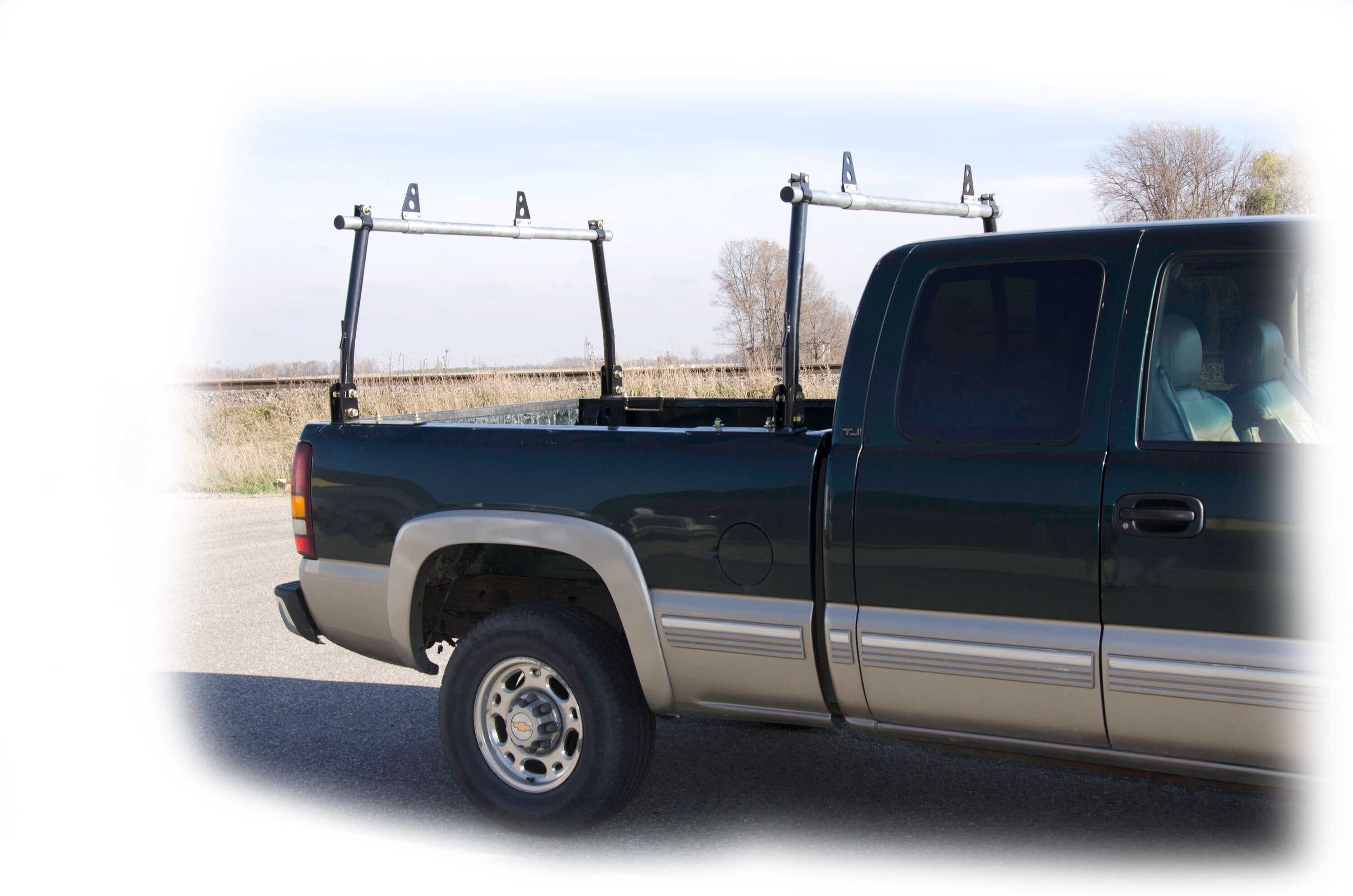 Rack para camioneta Erickson de 80 pulgadas L x 13 pulgadas W x 6 pulgadas H para enganche de acero - Bandeja de carga 07706