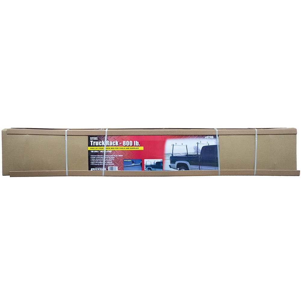 Rack para camioneta Erickson de 80 pulgadas L x 13 pulgadas W x 6 pulgadas H para enganche de acero - Bandeja de carga 07706