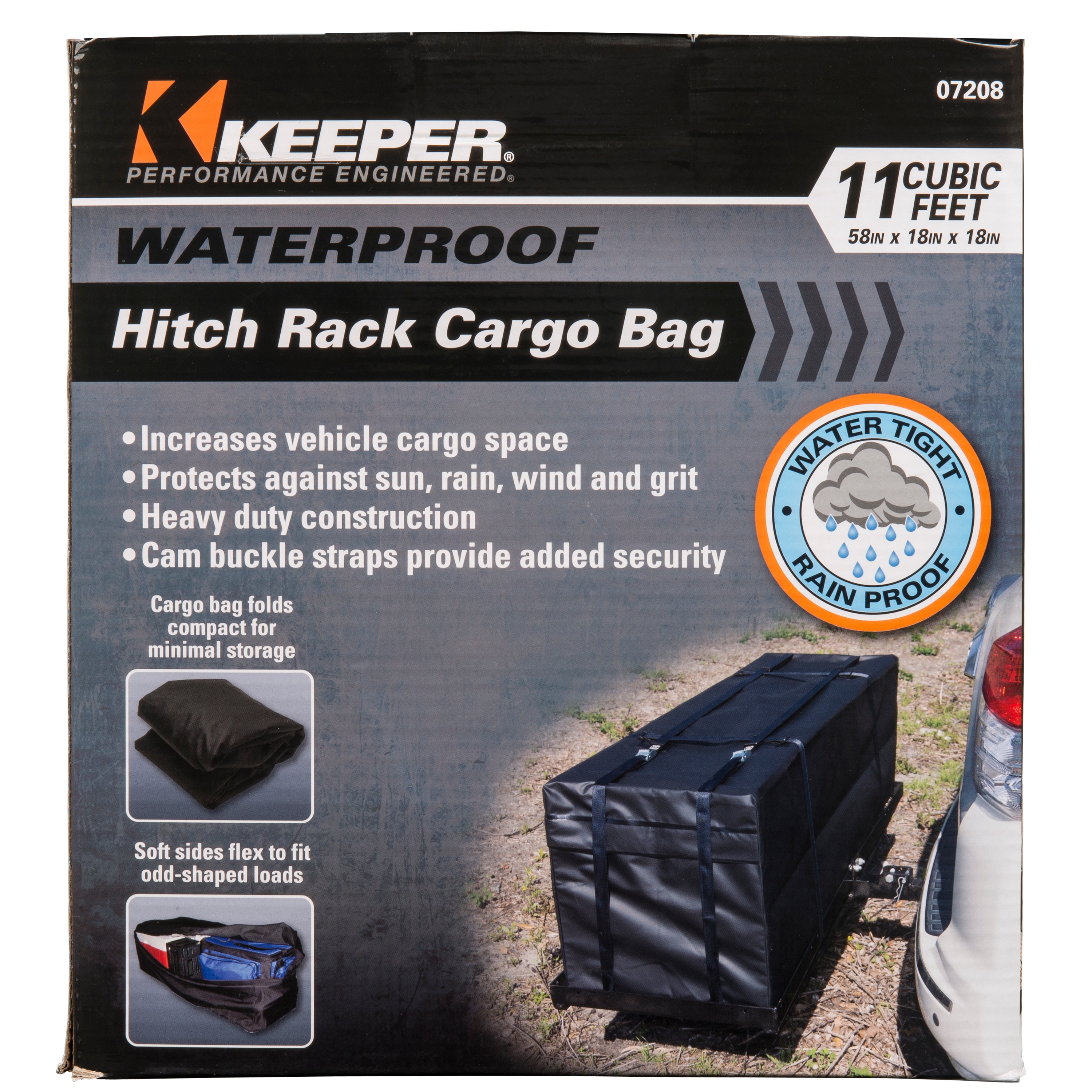 Bolsa de carga para techo de PVC Keeper Cargo 44 pulgadas L x 34 pulgadas W x 17 pulgadas H 07203
