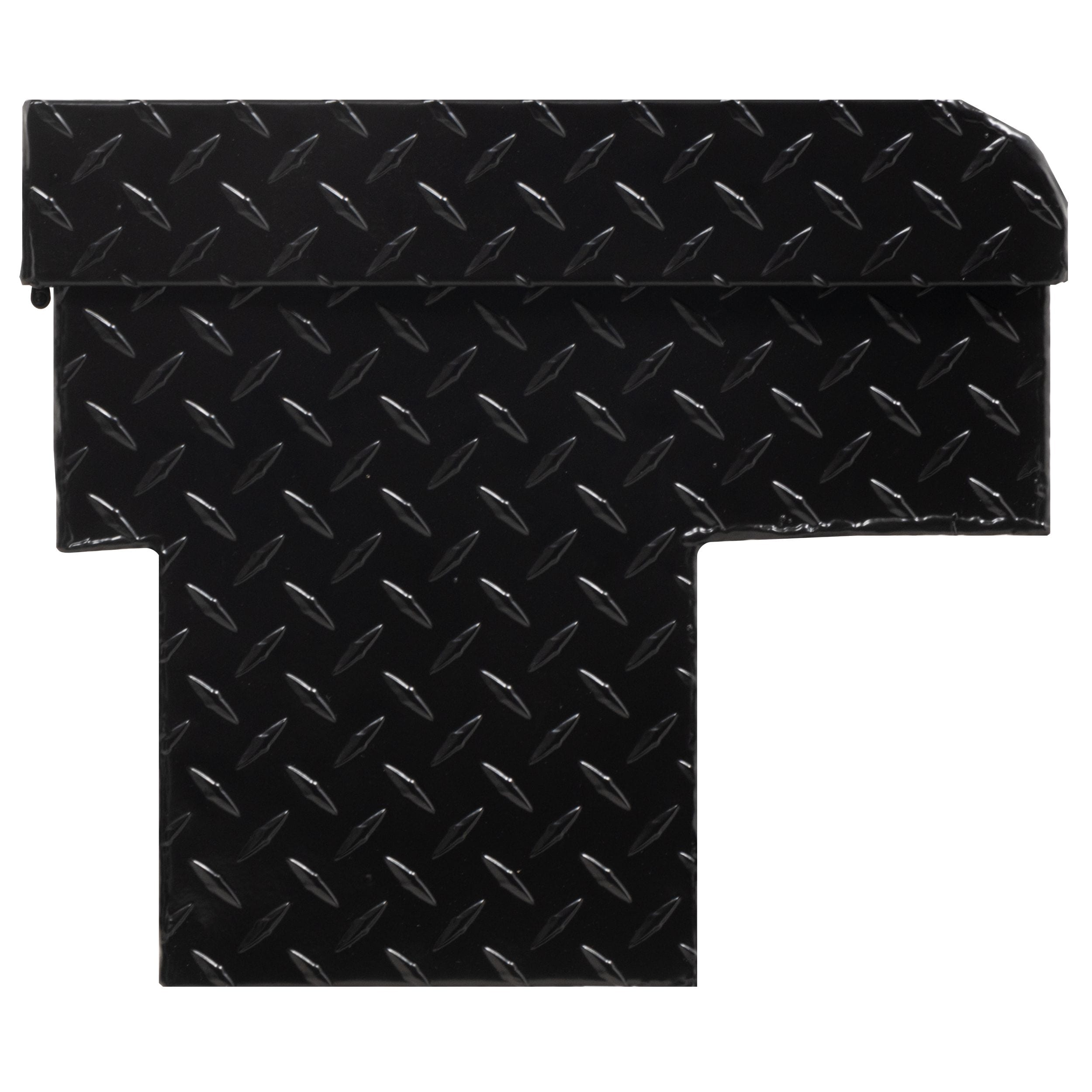 Caja de herramientas para camioneta en montaje lateral de aluminio negro mate de 46.86 pulgadas x 15.73 pulgadas x 13.27 pulgadas - Modelo 113347-53-01