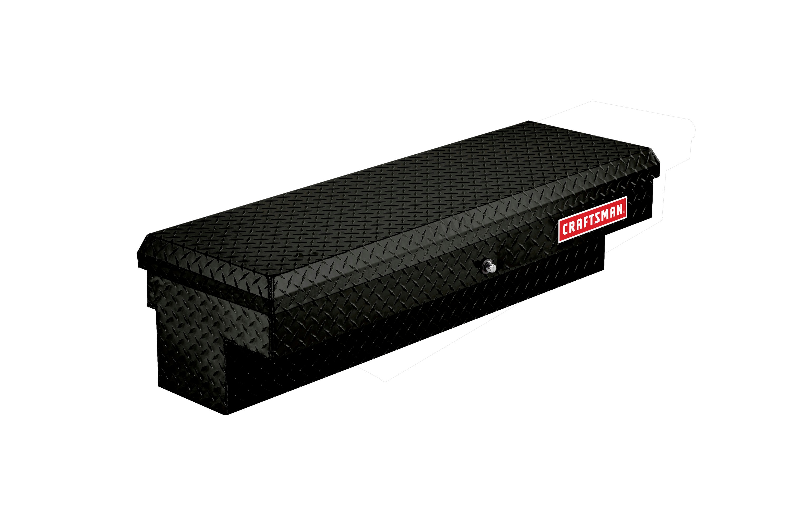 Caja de herramientas para camioneta en montaje lateral de aluminio negro mate de 46.86 pulgadas x 15.73 pulgadas x 13.27 pulgadas - Modelo 113347-53-01