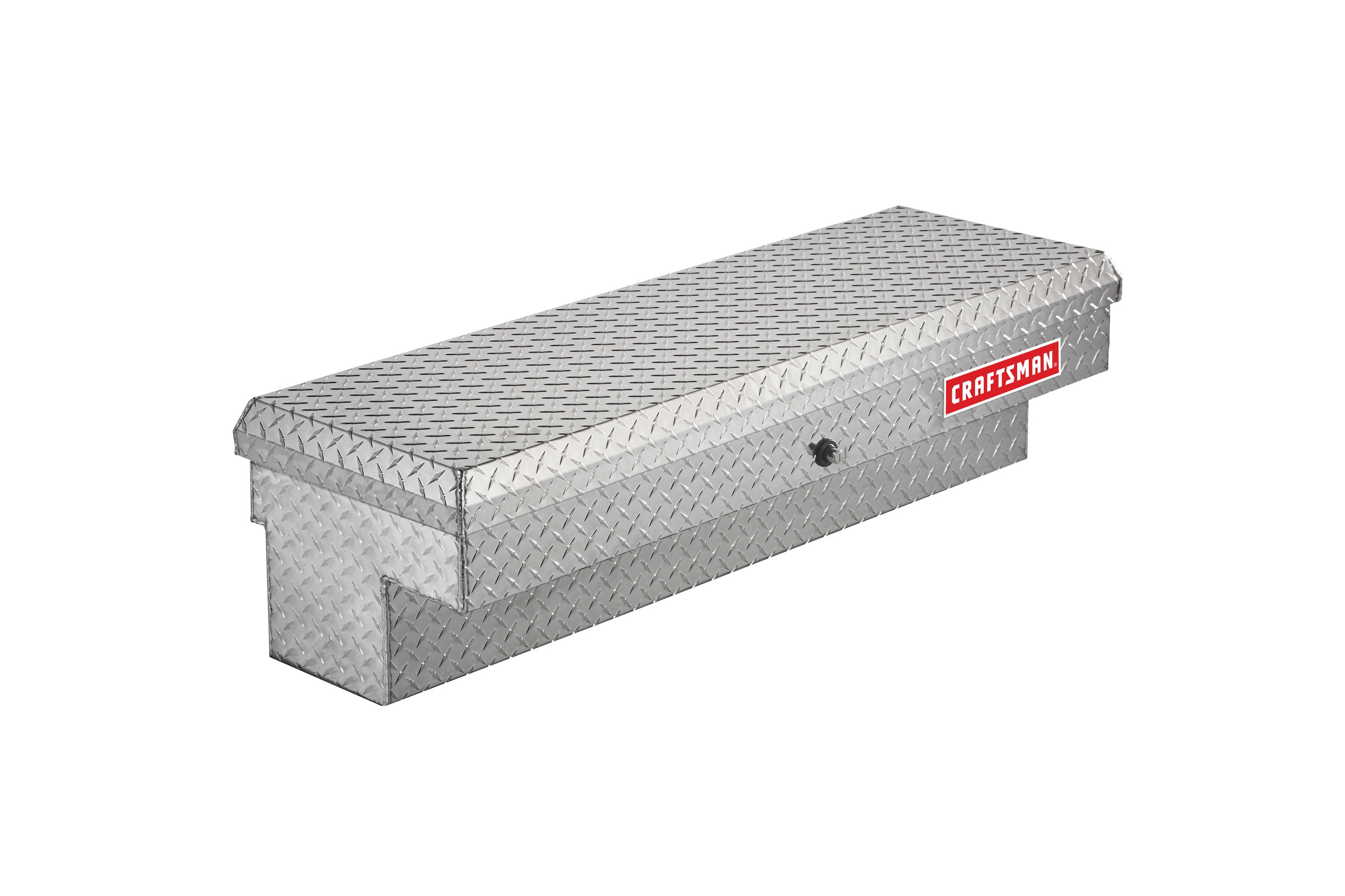 Caja de herramientas lateral para camioneta de aluminio plateado de 46.86 pulgadas x 15.73 pulgadas x 13.27 pulgadas - Modelo 113347-9-01