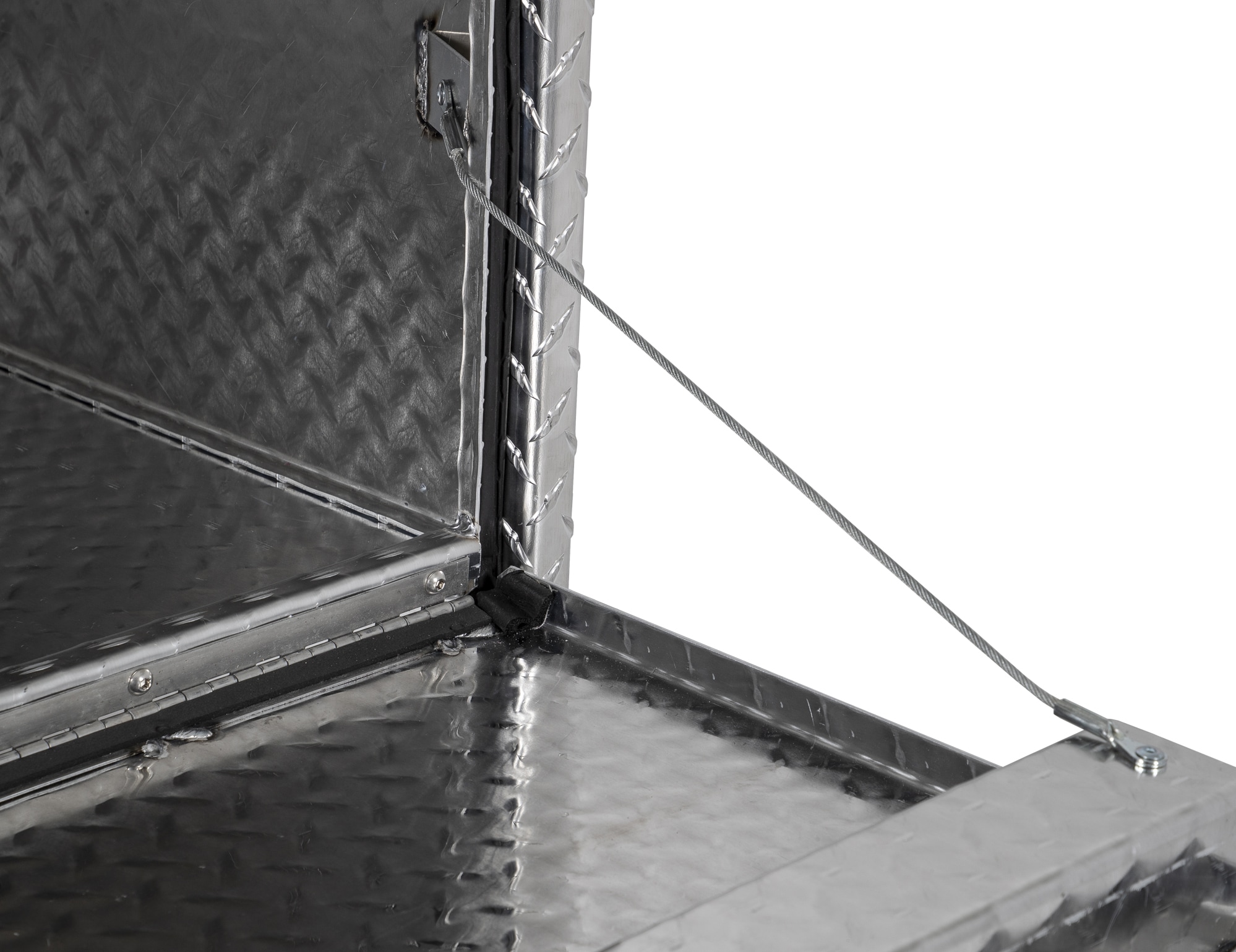 Caja de herramientas para camión de aluminio para montar debajo, 24 pulgadas x 48 pulgadas x 18 pulgadas