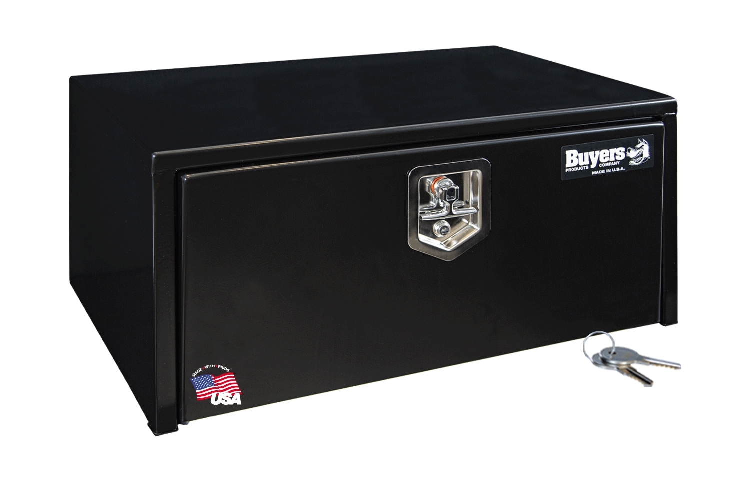 Caja de herramientas para camión de acero negro de 30 pulgadas x 16 pulgadas x 14 pulgadas de Buyers Products