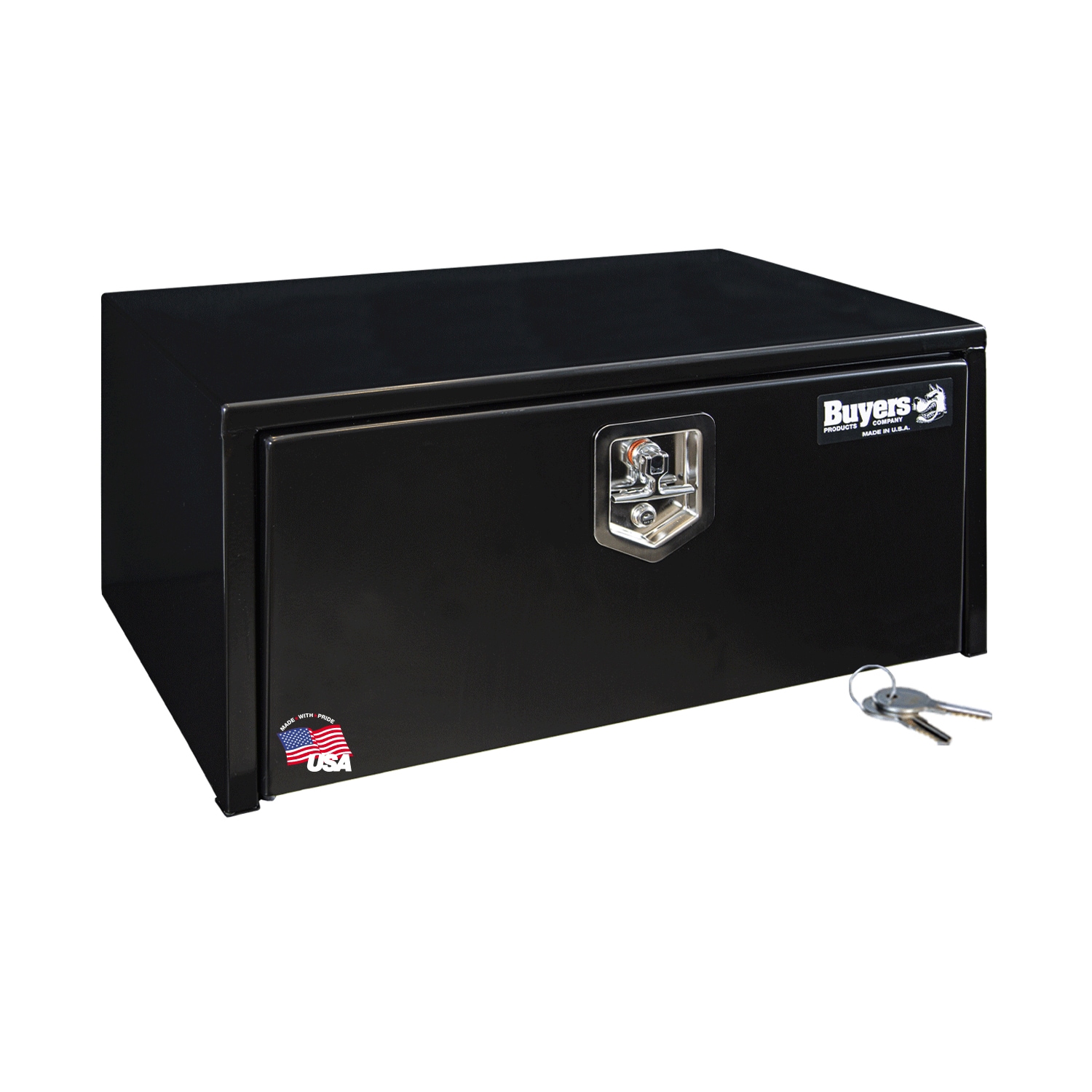 Caja de herramientas para camión de acero negro de 30 pulgadas x 16 pulgadas x 14 pulgadas de Buyers Products