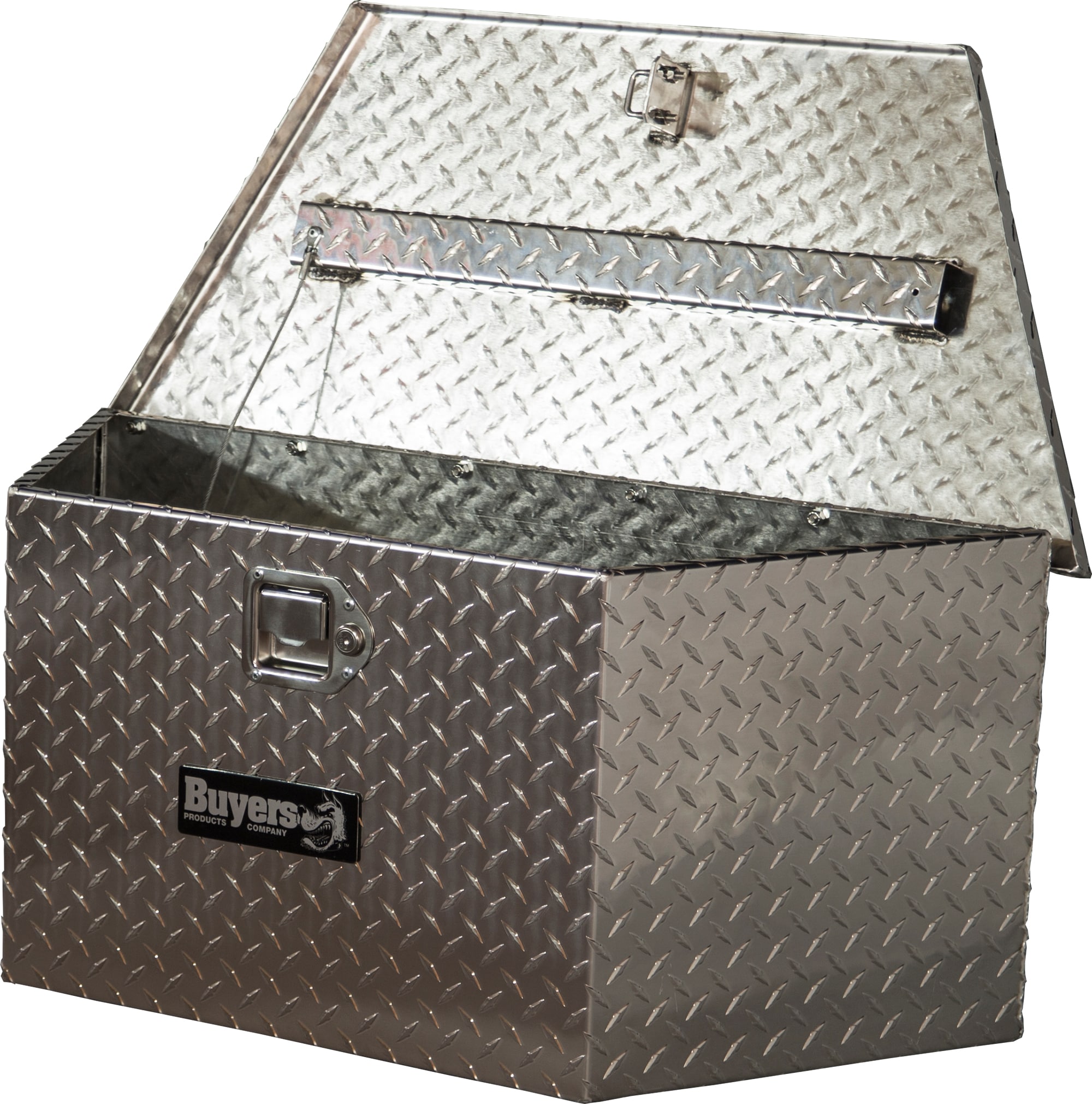 Caja de herramientas para remolque de aluminio con diseño de diamante de 35 pulgadas x 15 pulgadas x 15 pulgadas de Buyers Products