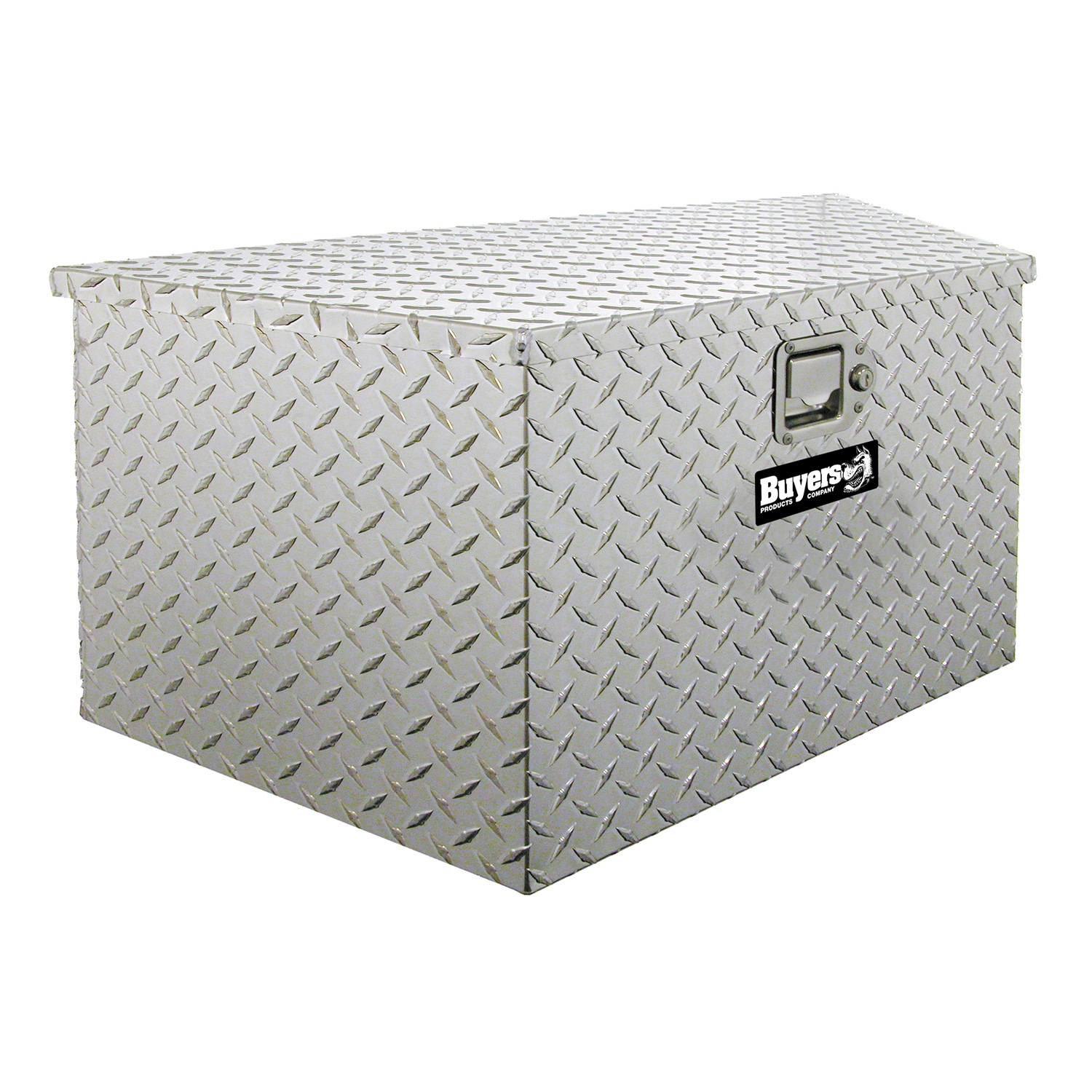 Caja de herramientas para remolque de aluminio con diseño de diamante de 35 pulgadas x 15 pulgadas x 15 pulgadas de Buyers Products