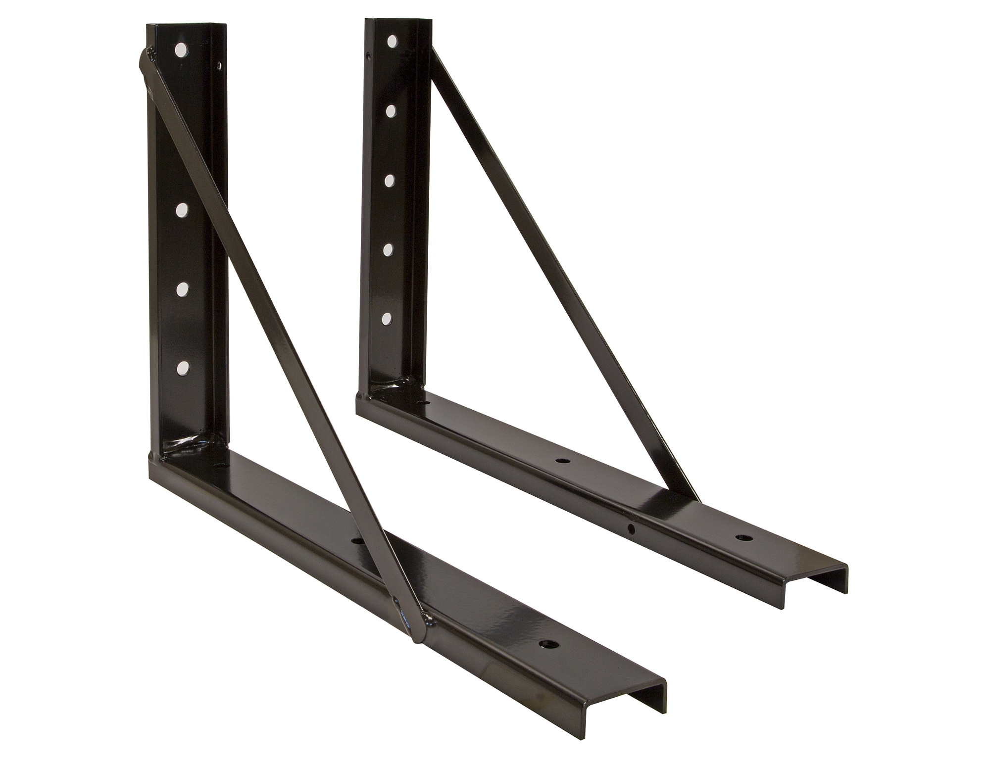 Soportes de montaje de caja para camión universal de acero negro soldado de 18x24 pulgadas de Buyer Products 1701011