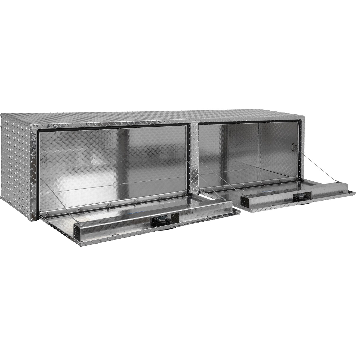 Caja de herramientas para camioneta de montaje superior de aluminio de 72 pulgadas x 13 pulgadas x 16 pulgadas de Buyers Products 1701551
