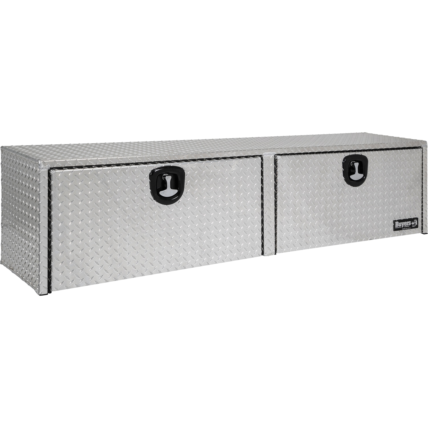 Caja de herramientas para camioneta de montaje superior de aluminio de 72 pulgadas x 13 pulgadas x 16 pulgadas de Buyers Products 1701551