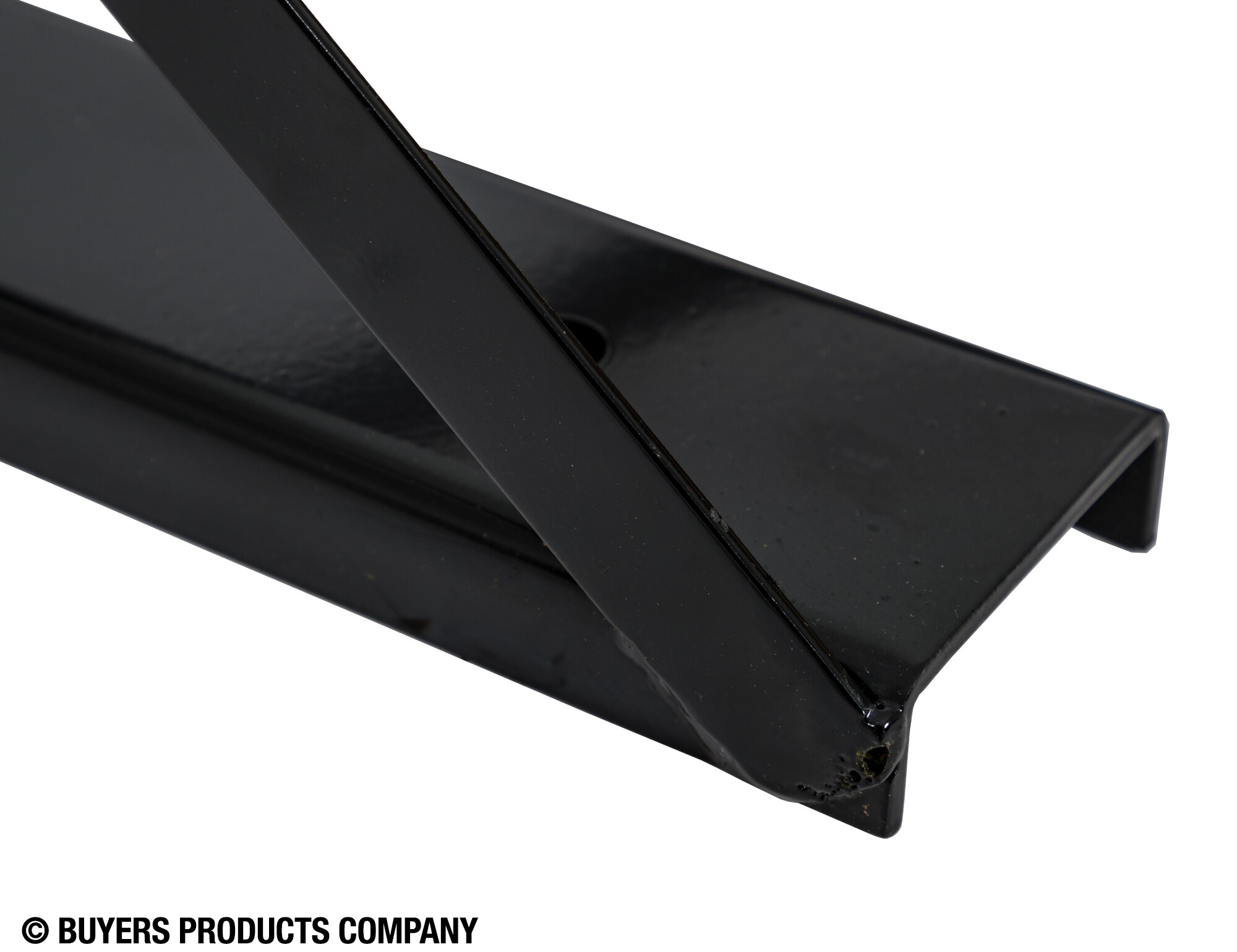Soportes de montaje de acero negro soldado de 18X18 pulgadas para caja de camioneta 1701006 de Buyers Products.