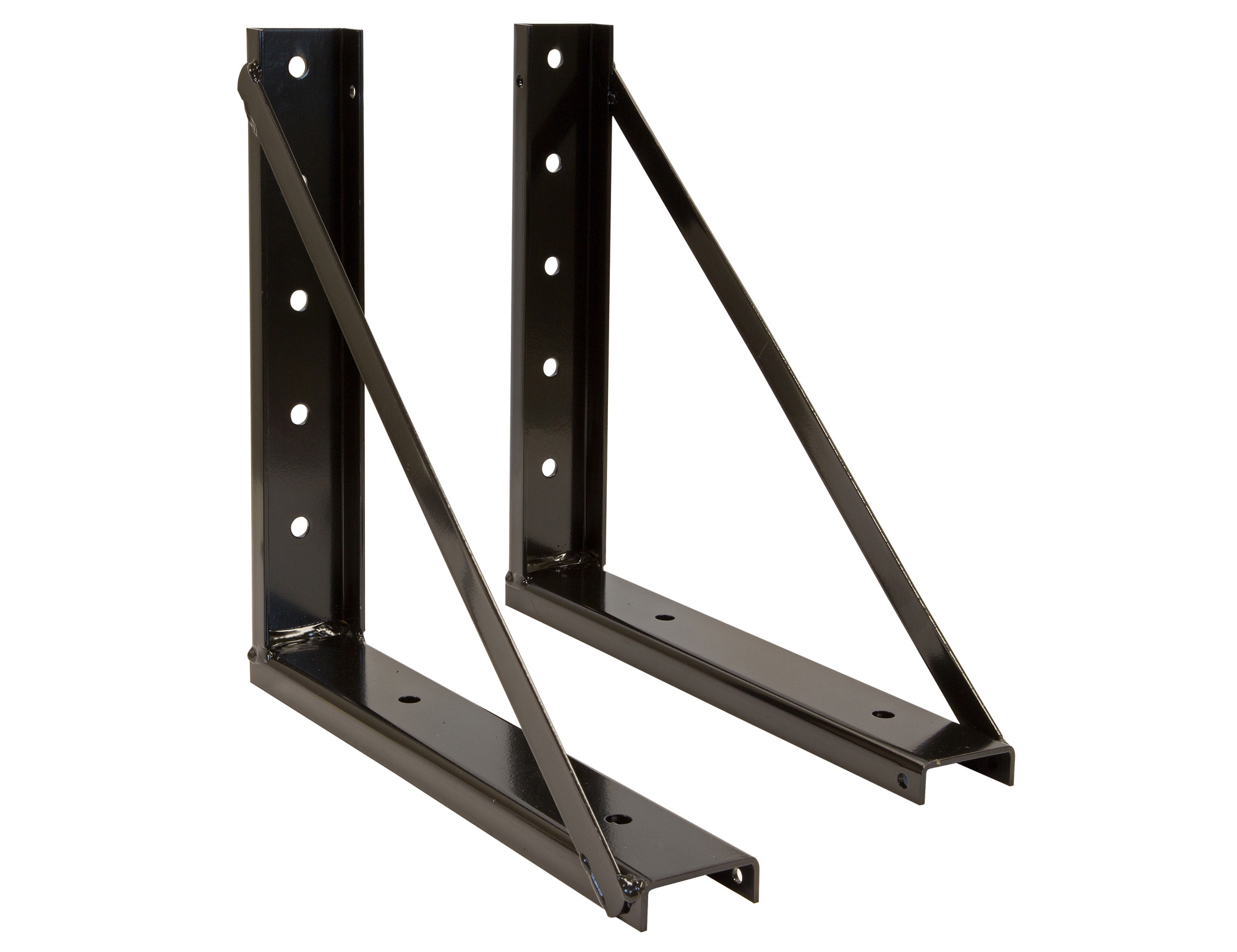 Soportes de montaje de acero negro soldado de 18X18 pulgadas para caja de camioneta 1701006 de Buyers Products.