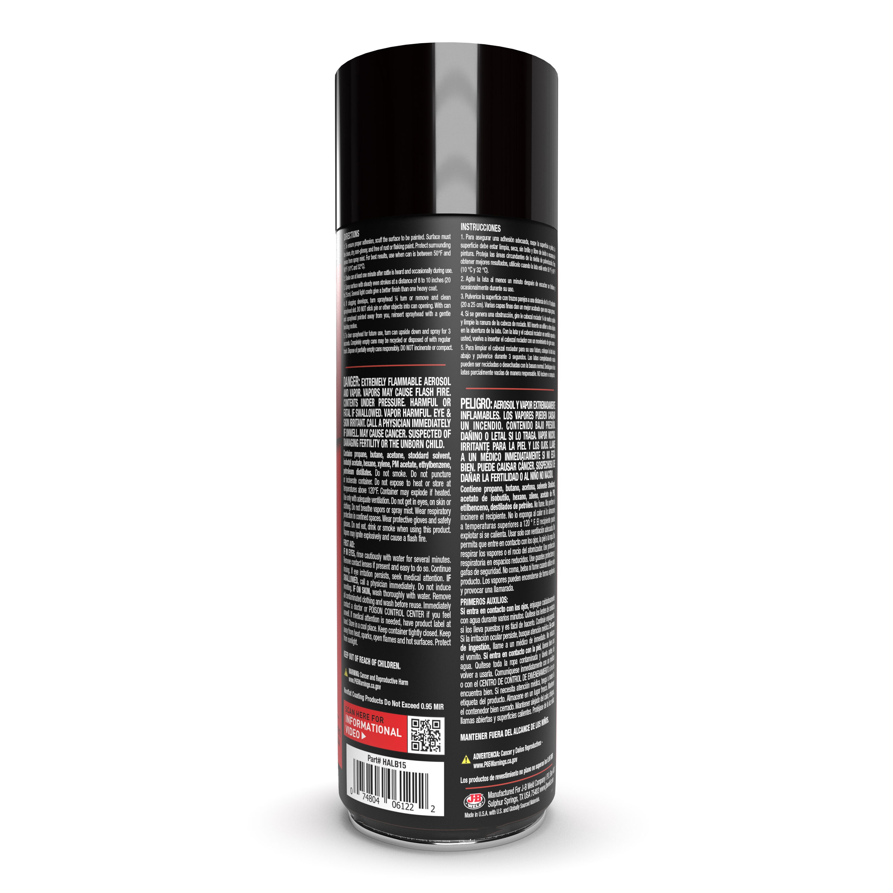 Revestimiento para cama en aerosol negro HERCULINER, 15 oz de poliuretano, recubrimiento antideslizante, prevención de óxido, resistente a golpes y descascaramiento.