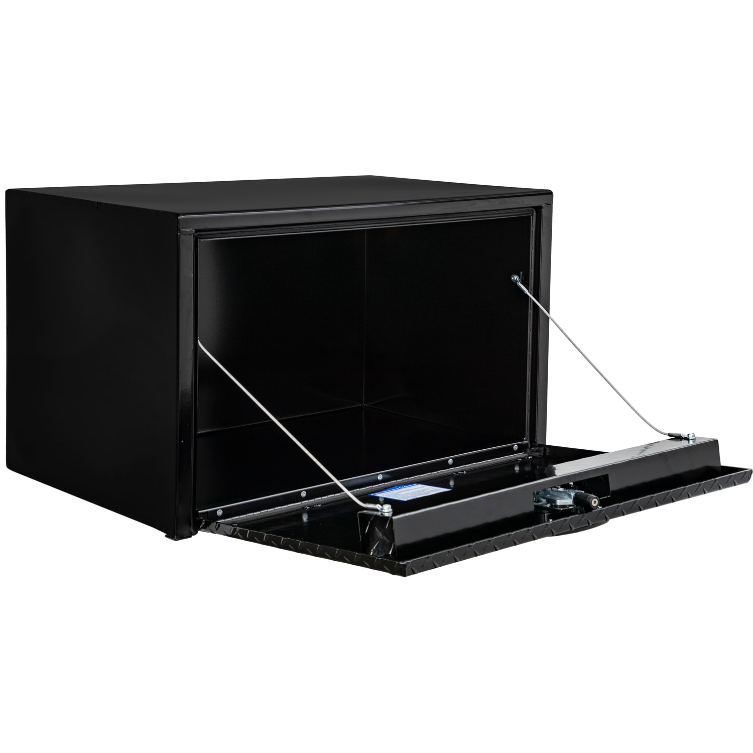 Caja de herramientas para camiones bajo chasis de acero negro de 30 pulgadas x 18 pulgadas x 18 pulgadas de Buyers Products 1702503MPP