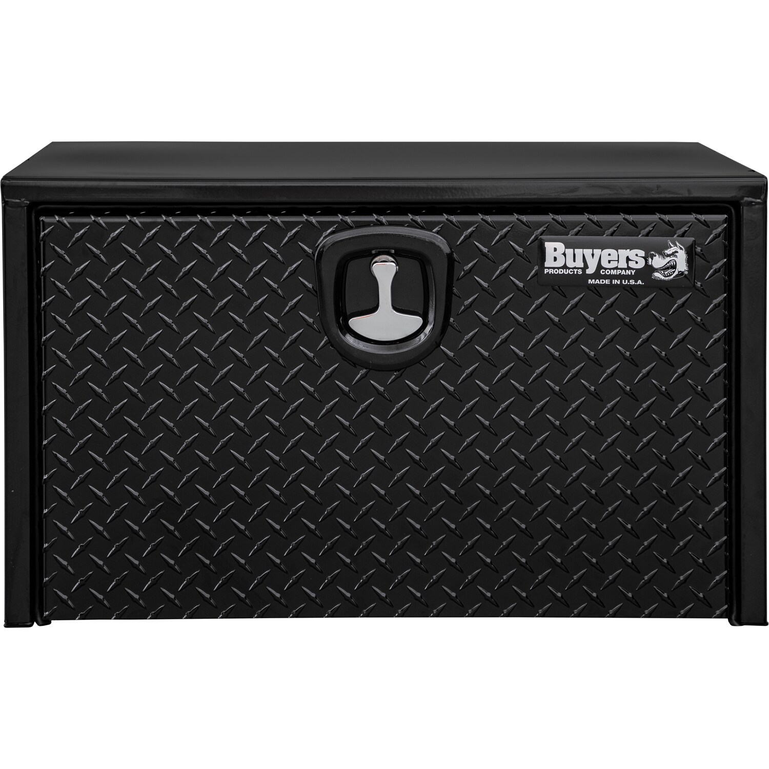 Caja de herramientas para camiones bajo chasis de acero negro de 30 pulgadas x 18 pulgadas x 18 pulgadas de Buyers Products 1702503MPP