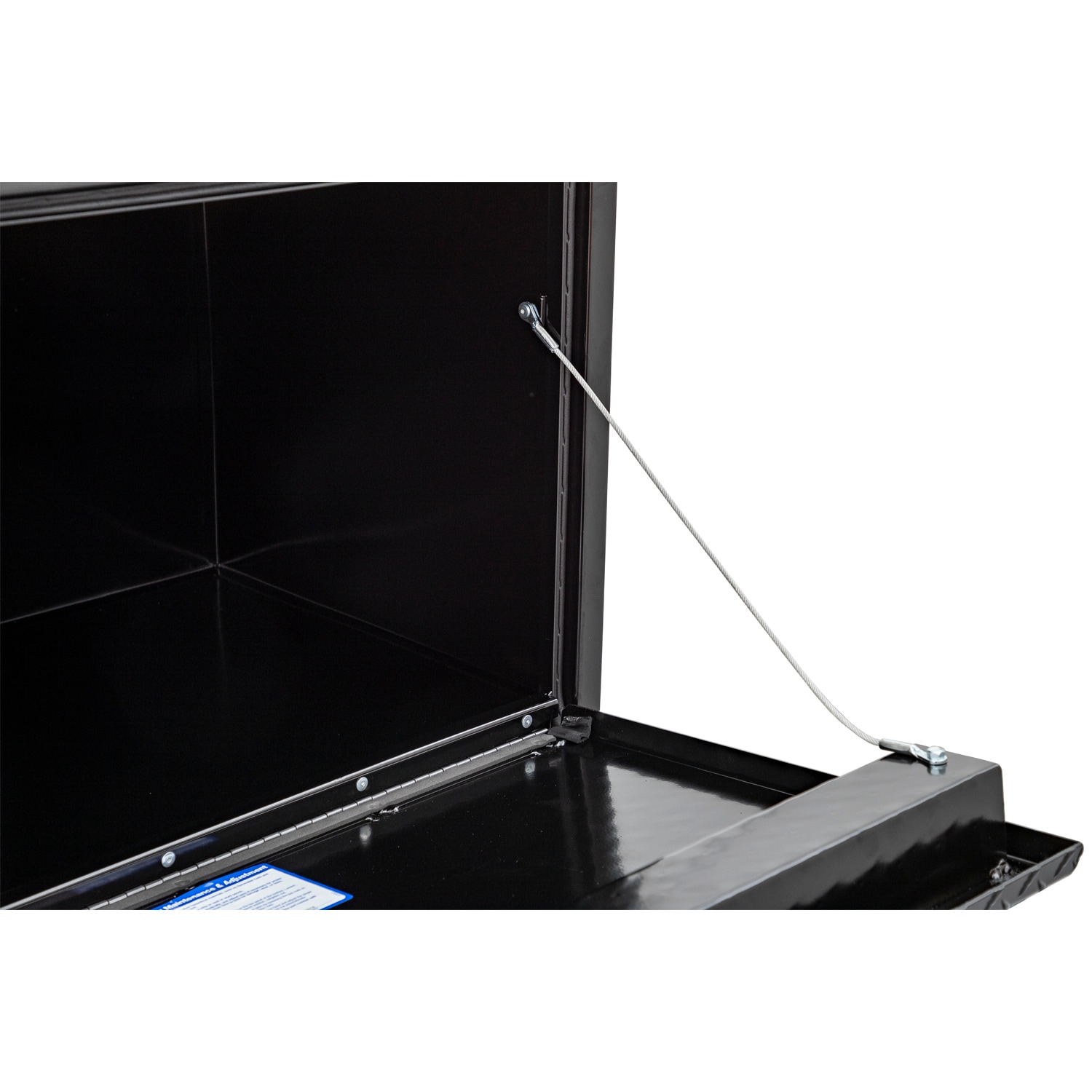 Caja de herramientas para camiones bajo chasis de acero negro de 30 pulgadas x 18 pulgadas x 18 pulgadas de Buyers Products 1702503MPP