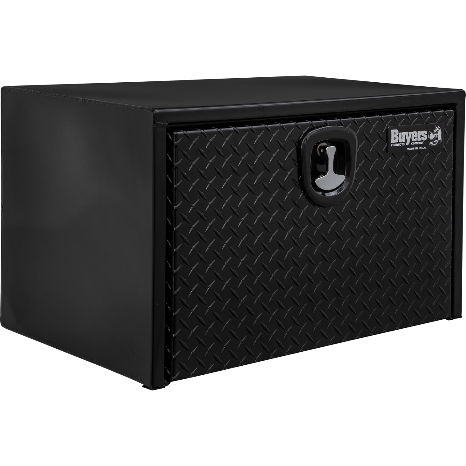 Caja de herramientas para camiones bajo chasis de acero negro de 30 pulgadas x 18 pulgadas x 18 pulgadas de Buyers Products 1702503MPP