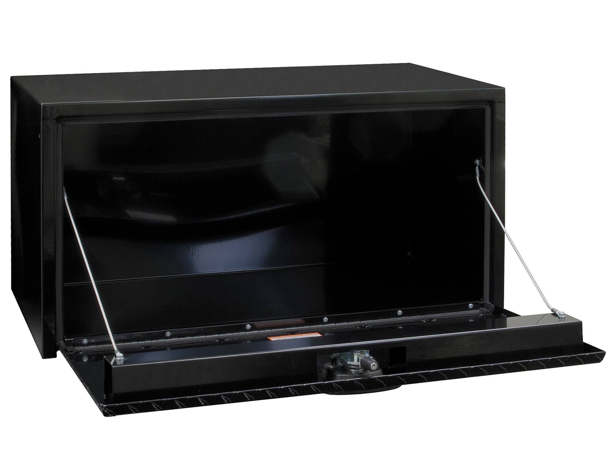 Caja de herramientas para camiones bajo chasis de acero negro de 30 pulgadas x 18 pulgadas x 18 pulgadas de Buyers Products 1702503MPP