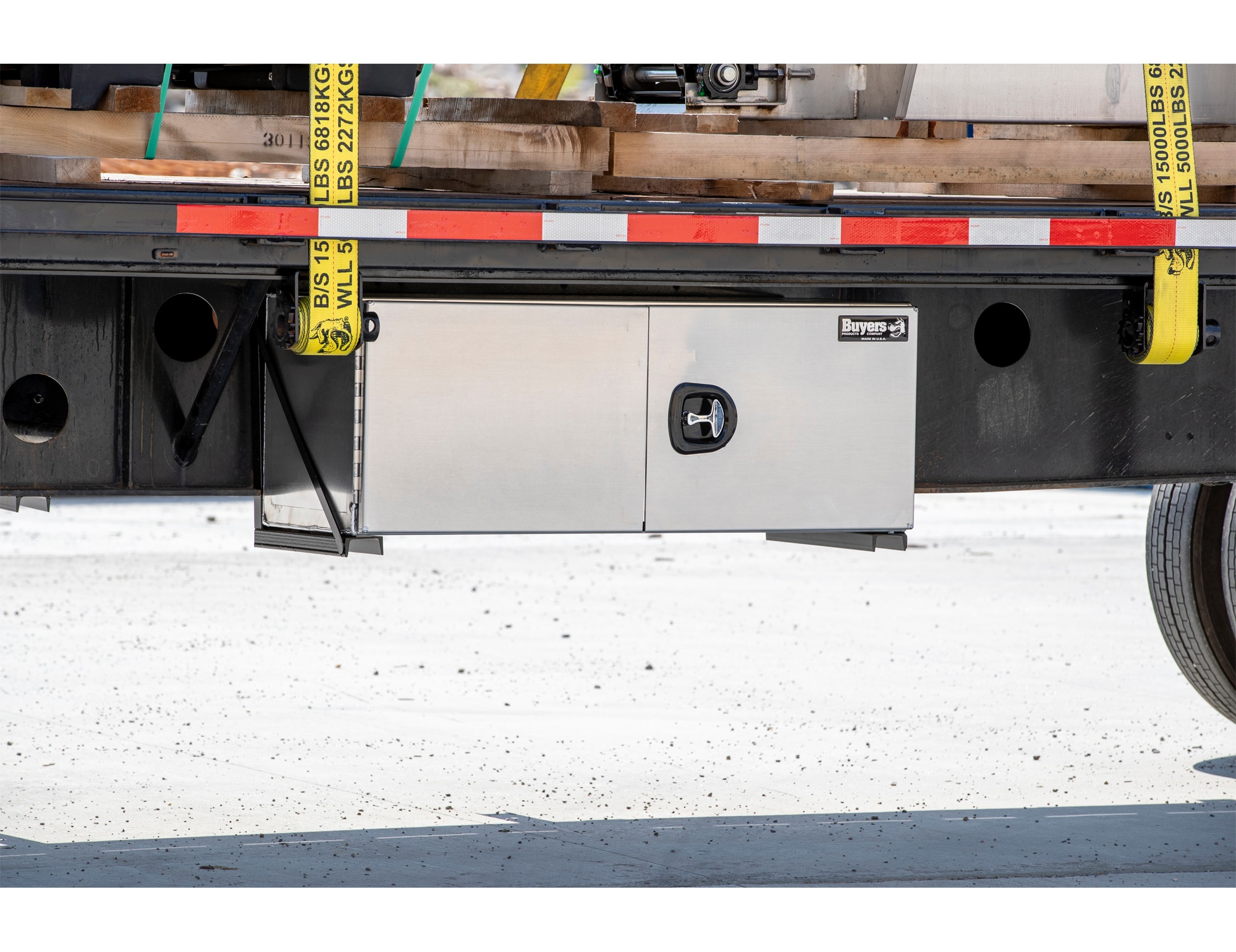 Caja de herramientas para camioneta debajo del chasis de aluminio de 36 pulgadas x 18 pulgadas x 18 pulgadas