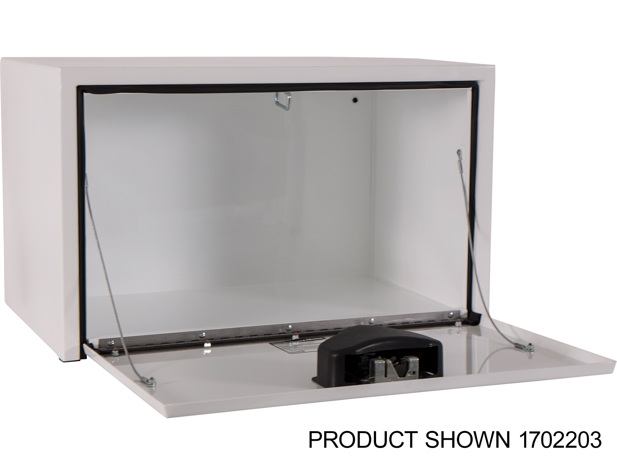 Caja de herramientas para camión bajo de acero blanco de 30 pulgadas x 18 pulgadas x 18 pulgadas de Buyers Products