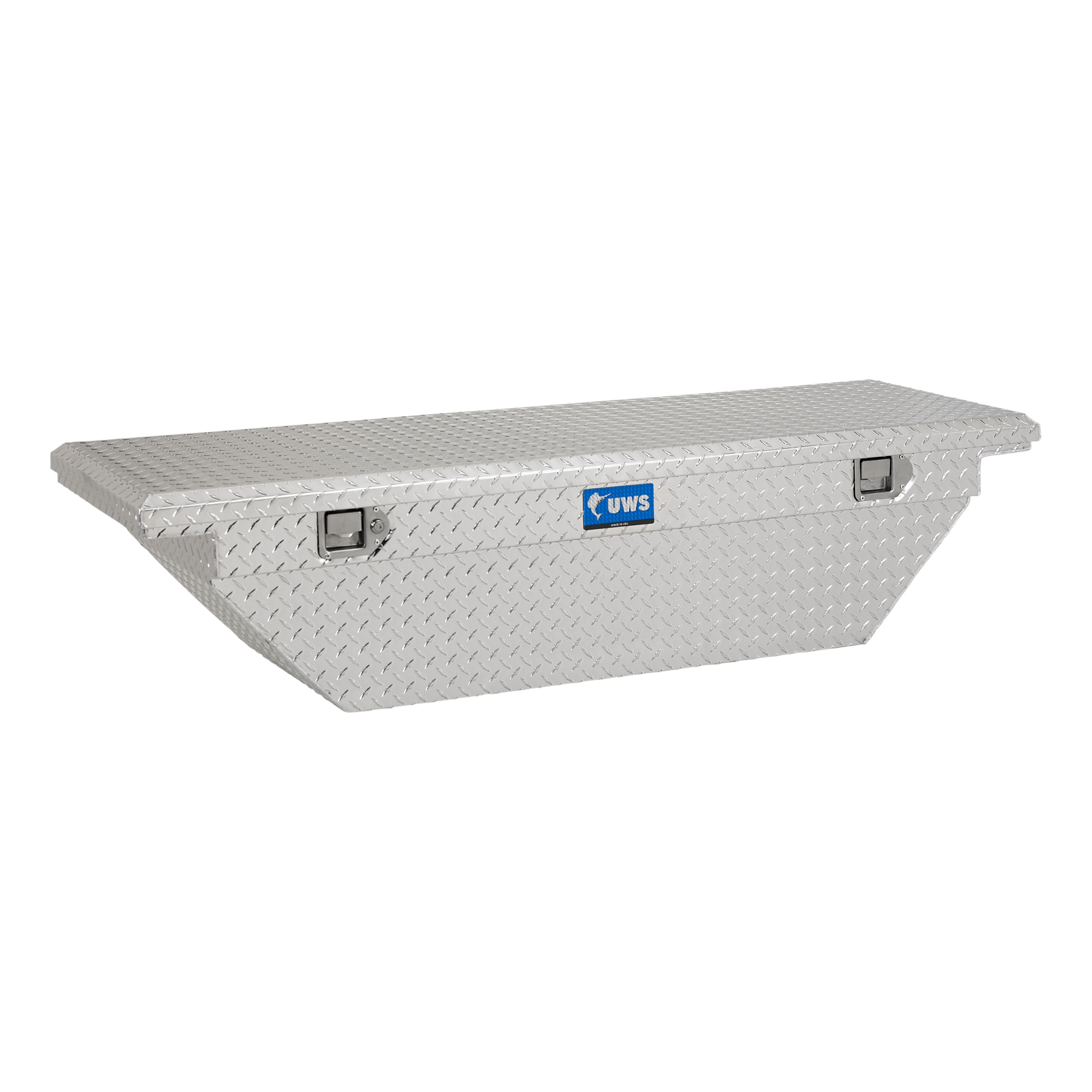 Caja de herramientas para camioneta tipo crossover de aluminio brillante de 63.875 pulgadas x 20 pulgadas x 14.75 pulgadas