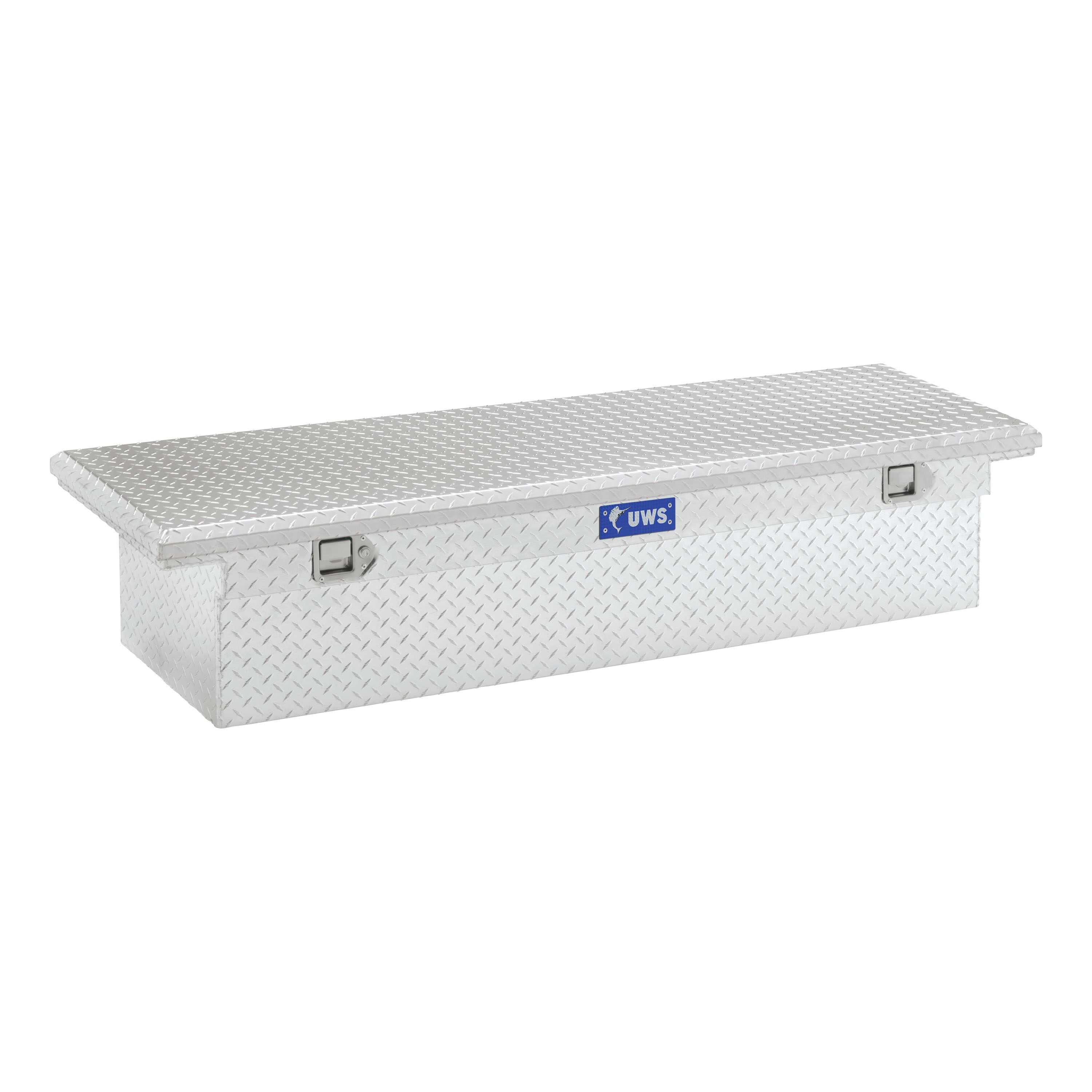 Caja para herramientas encima de la cabina de aluminio brillante de 69.875 pulgadas x 20 pulgadas x 14.75 pulgadas