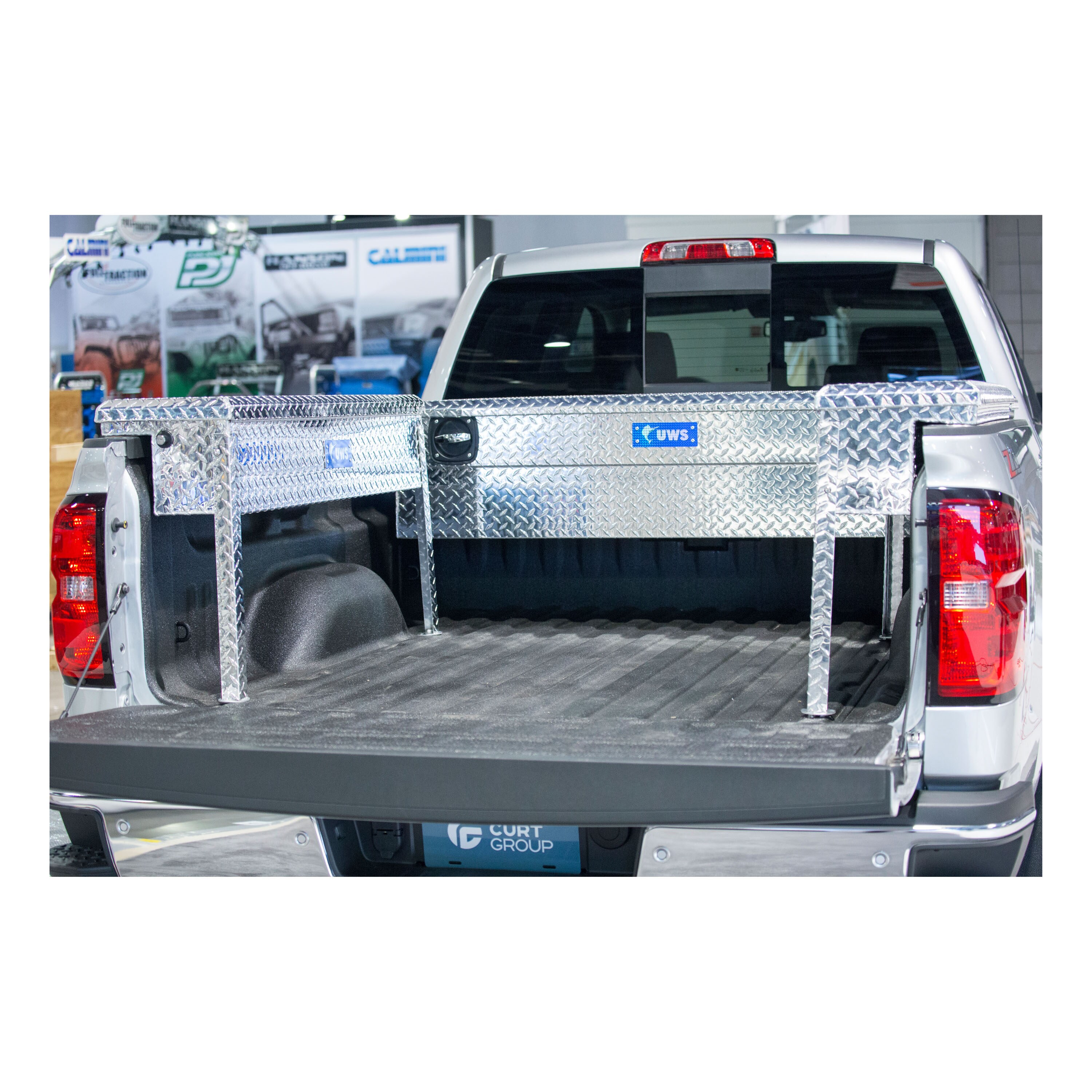 Caja de herramientas para camioneta tipo crossover de aluminio brillante de 69.875 pulgadas x 20 pulgadas x 14.75 pulgadas