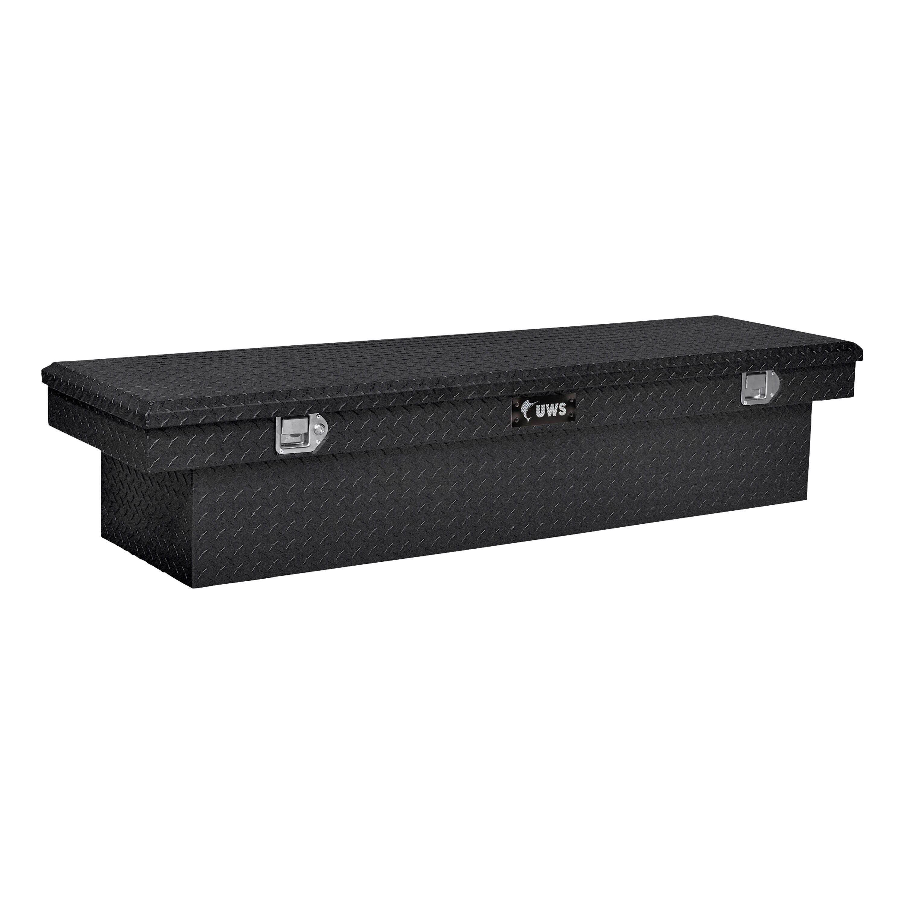 Caja de herramientas para camioneta crossover de aluminio negro mate de 69.875 pulgadas x 20 pulgadas x 14.75 pulgadas