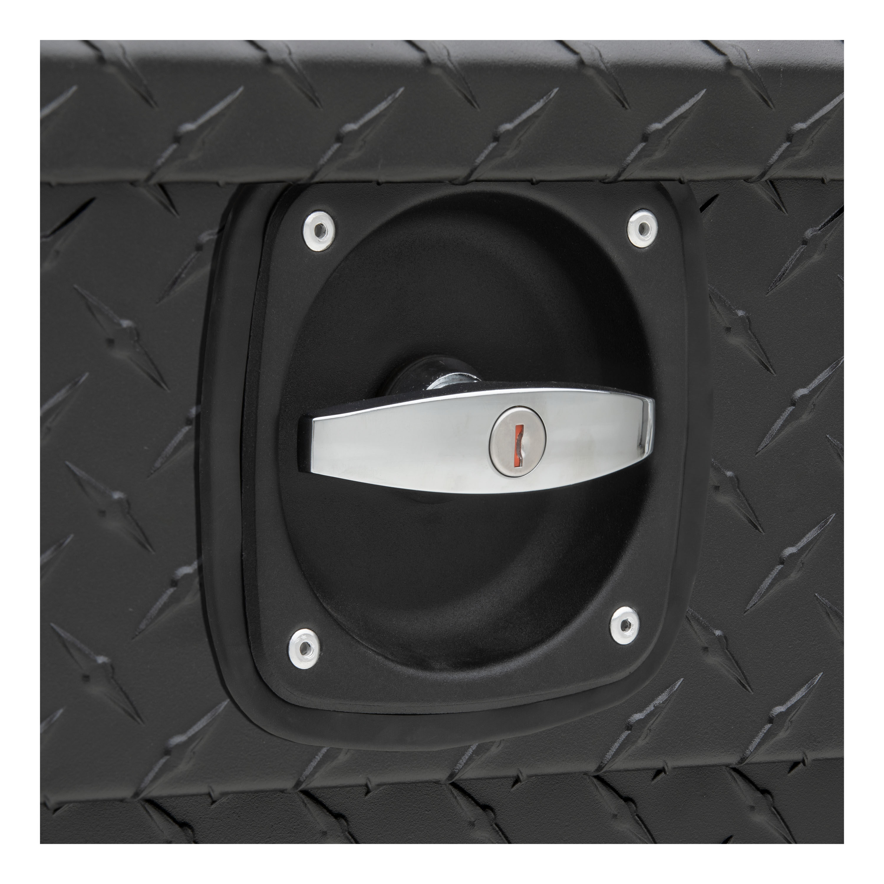 Caja de herramientas para camioneta tipo cruz de aluminio negro mate de 63.875 pulgadas x 20 pulgadas x 14.75 pulgadas