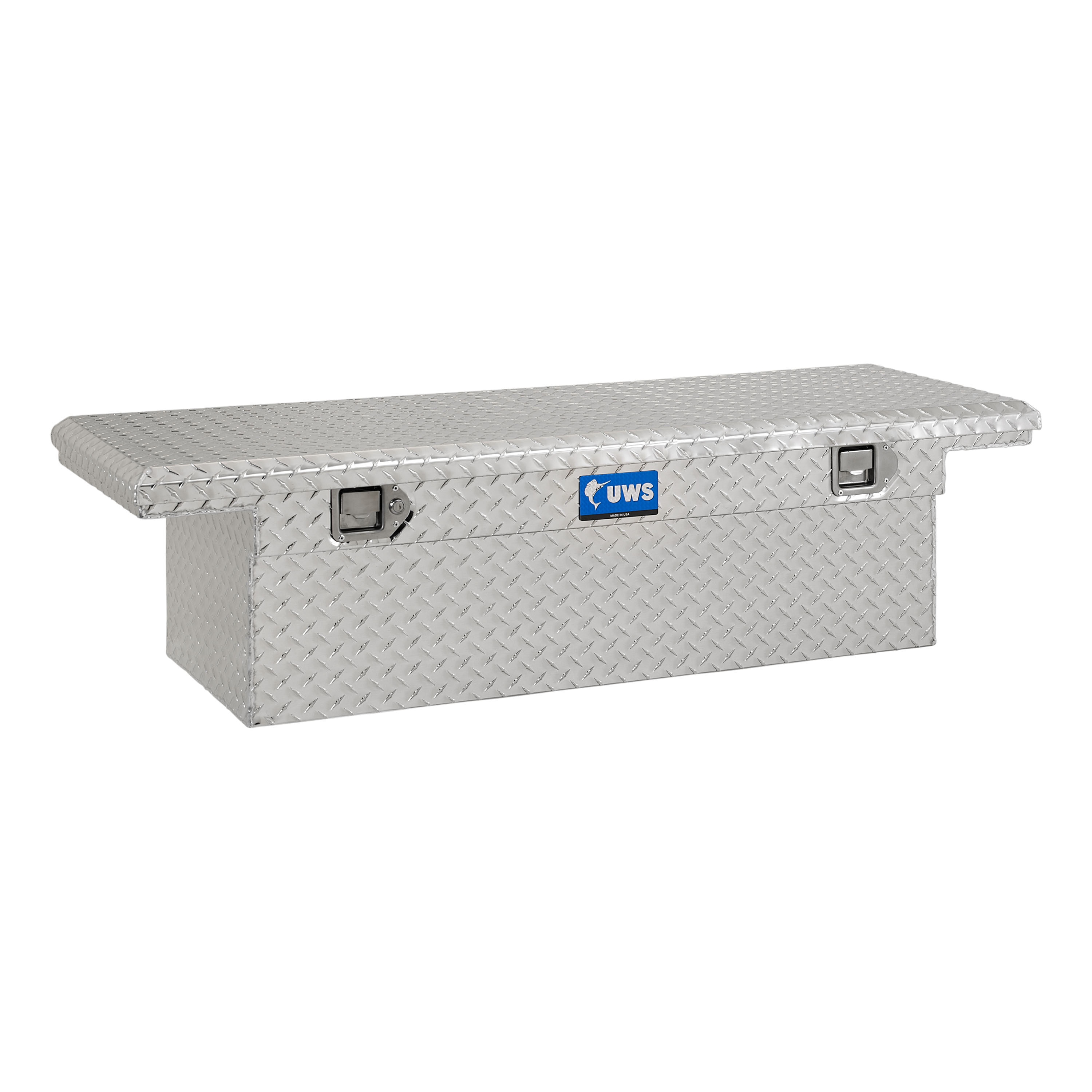 Caja de herramientas para camioneta cruzada de aluminio brillante UWS 58.875 pulgadas x 20 pulgadas x 14.75 pulgadas