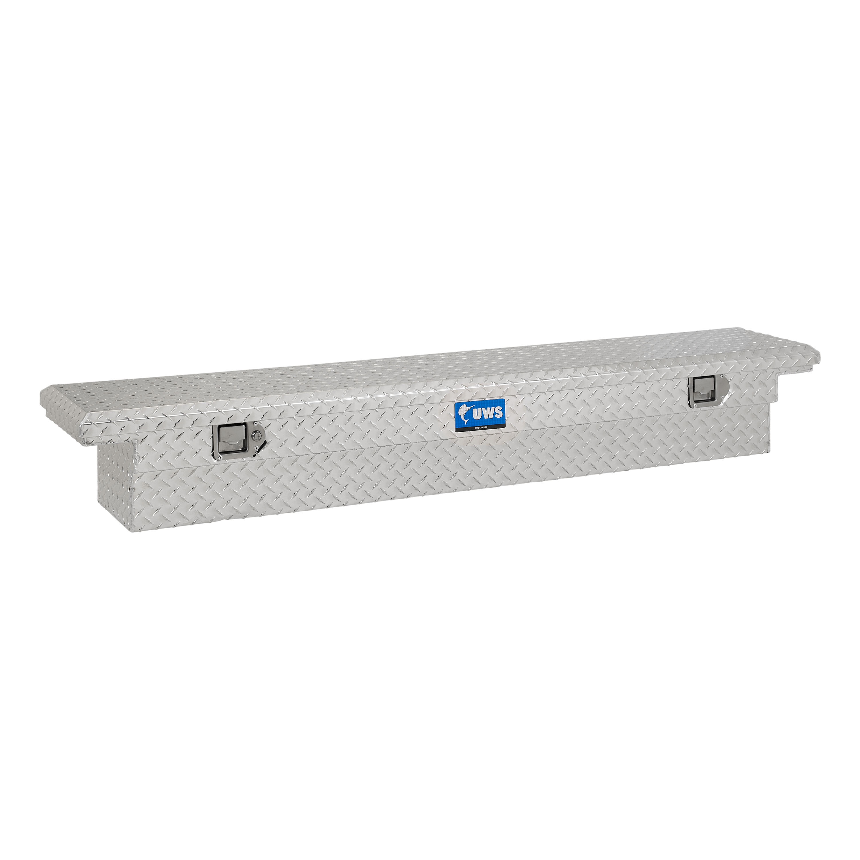 Caja de herramientas brillante de aluminio para camioneta cruzada UWS 69.875 pulgadas x 12 pulgadas x 9.25 pulgadas - EC10541